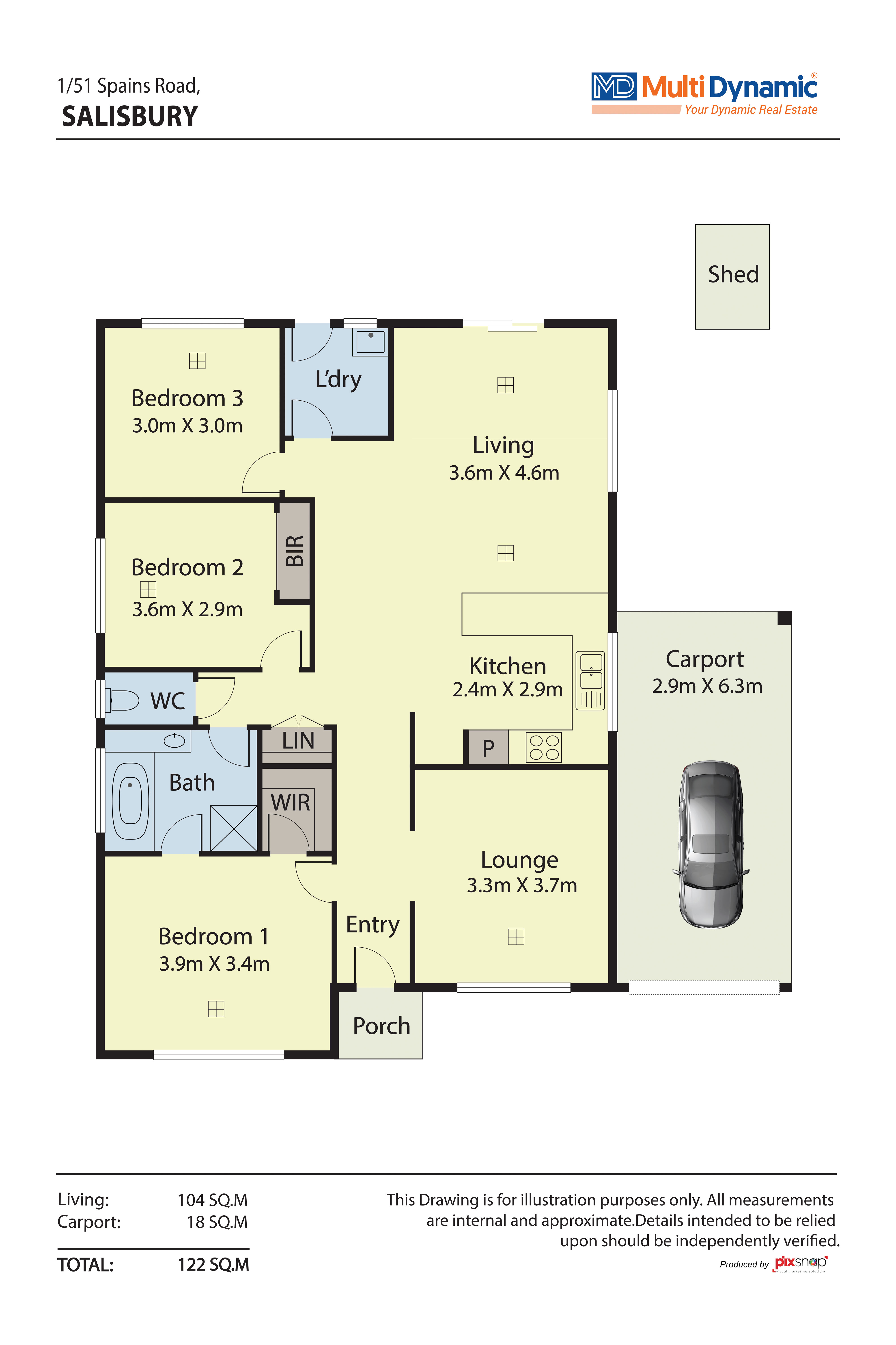 3-bedroom house at 1/51A Spains Road, Salisbury, SA 5108, Salisbury, South Australia