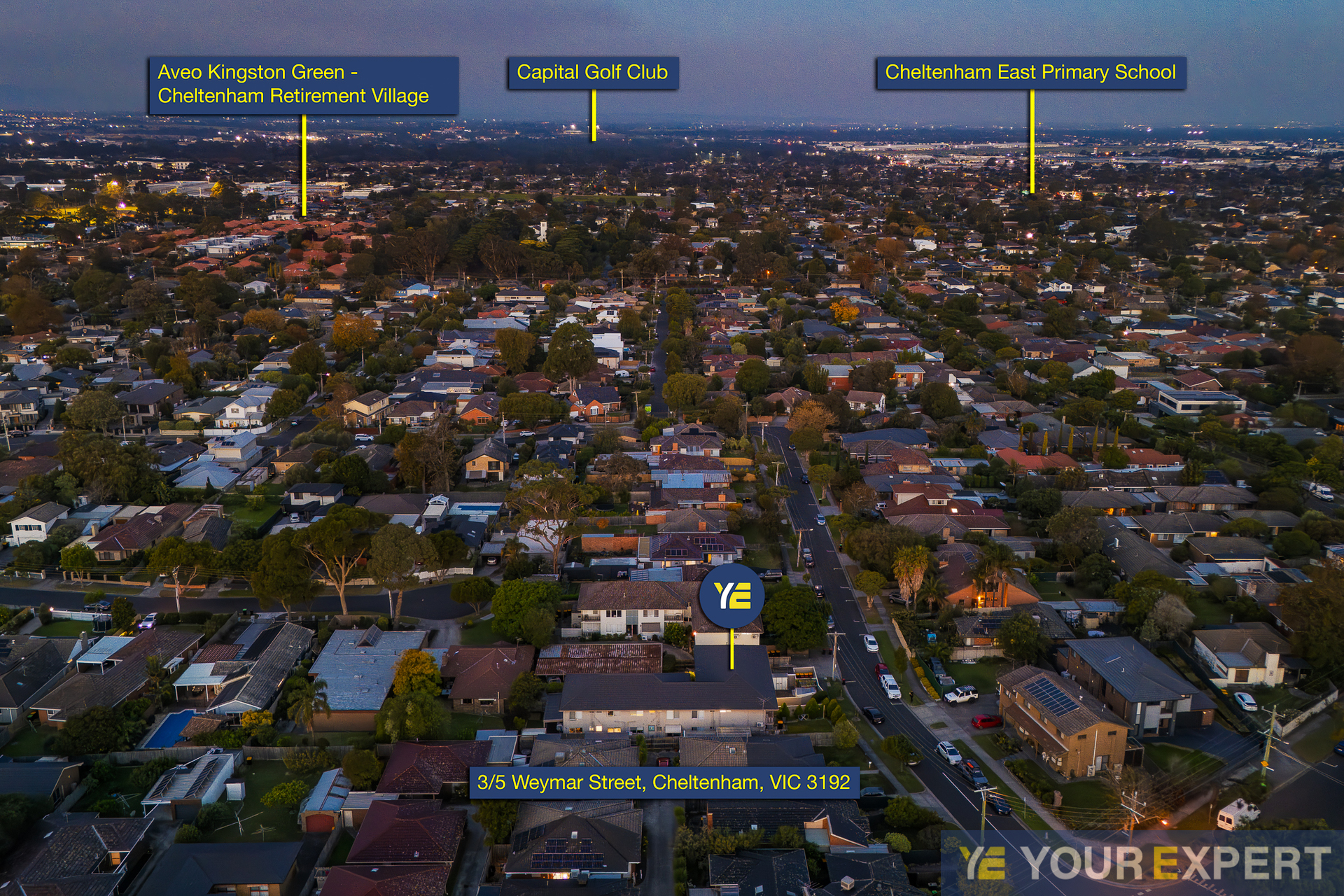 3-bedroom unit at 3 5 WEYMAR STREET, CHELTENHAM VIC 3192, , Victoria