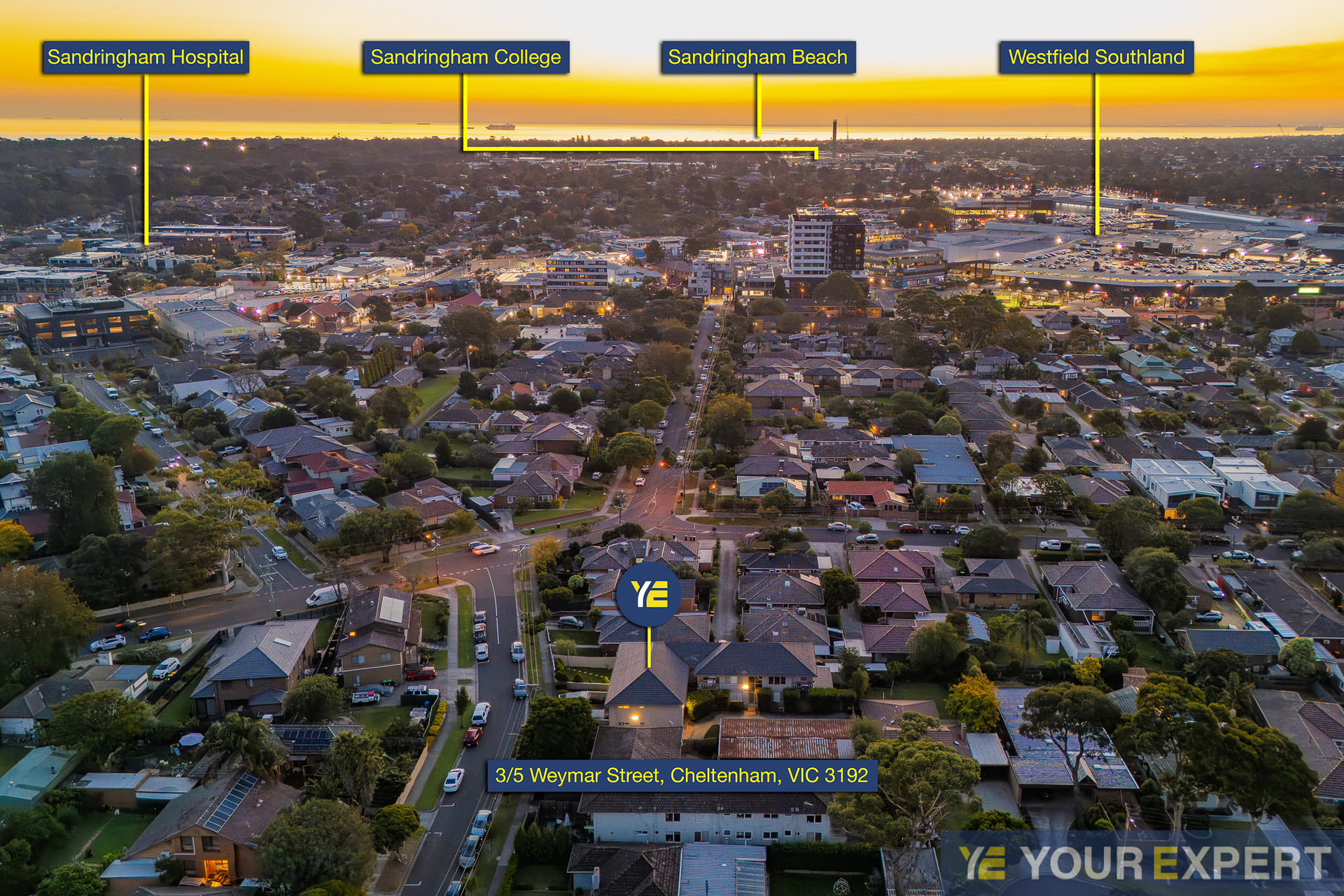 3-bedroom unit at 3 5 WEYMAR STREET, CHELTENHAM VIC 3192, , Victoria