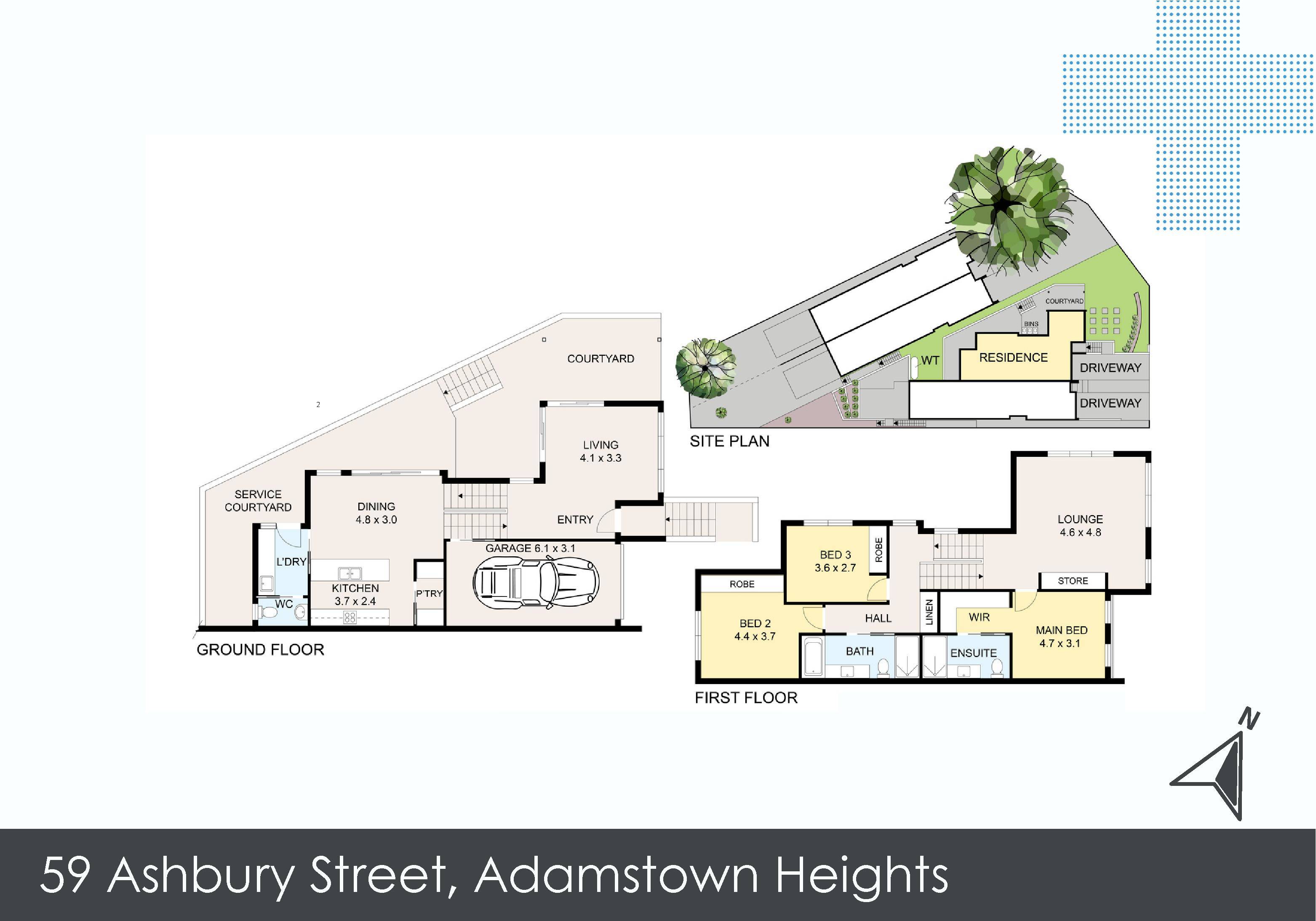 3-bedroom unit at 59 Ashbury Street, Adamstown Heights, NSW 2289, Lake Macquarie, New South Wales