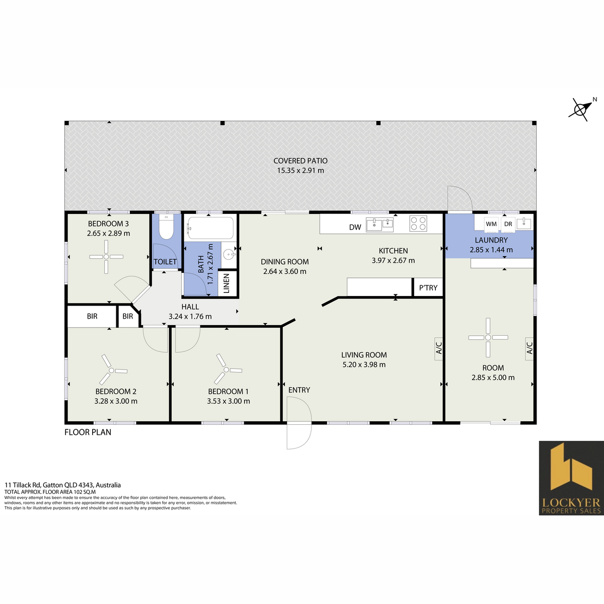 3-bedroom unit at 11 TILLACK ROAD, Gatton QLD 4343, Lockyer Valley, Queensland