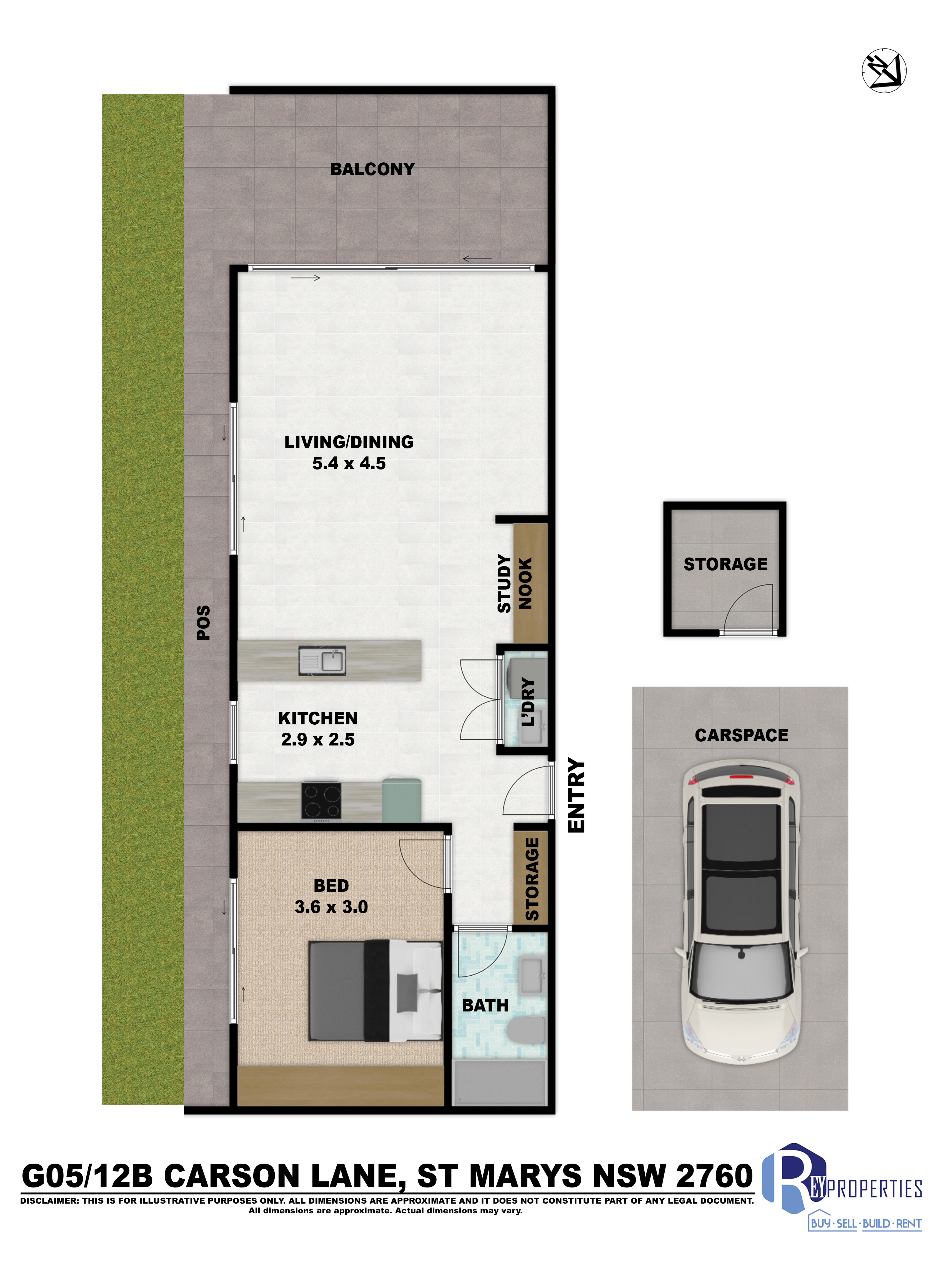 1-bedroom unit at G05/12B Carson Lane, St Marys, Nsw, 2760, Penrith, New South Wales
