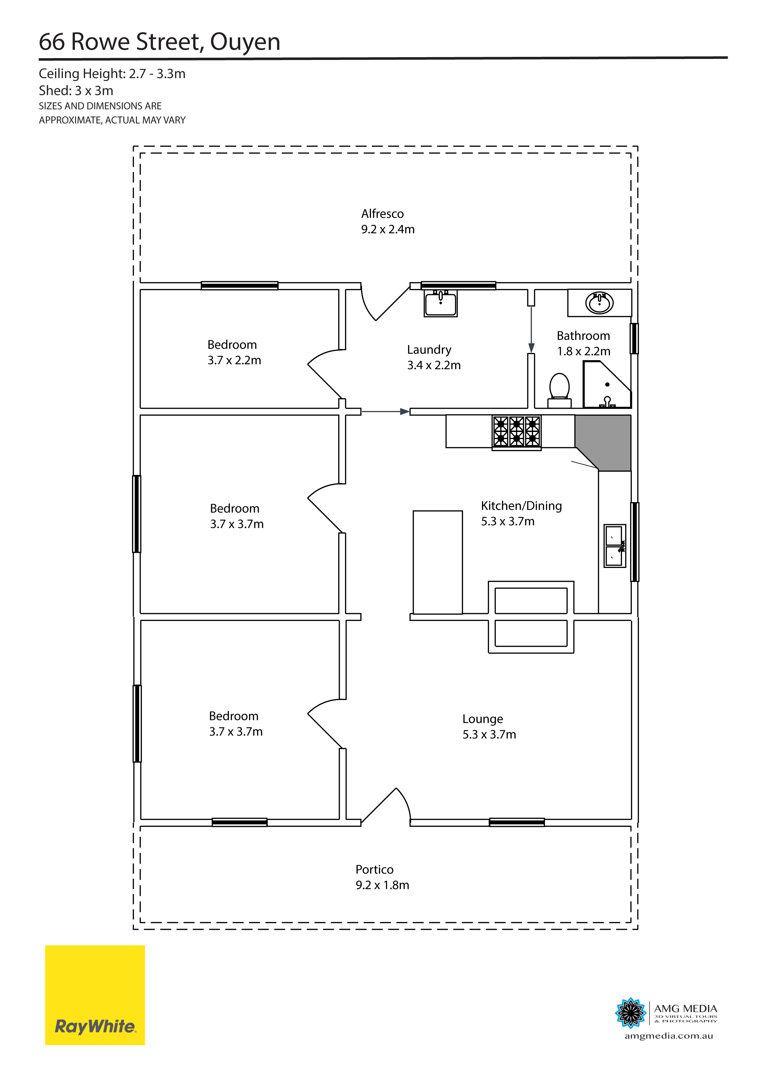 3-bedroom house at 66 Rowe Street, Ouyen, VIC 3490, Mildura, Victoria
