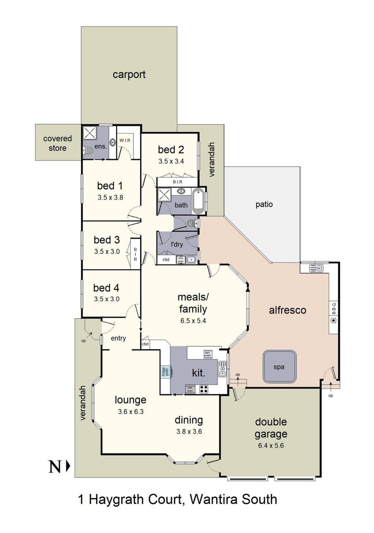 4-bedroom house at 1 HAYGARTH COURT, Wantirna South VIC 3152, Knox, Victoria