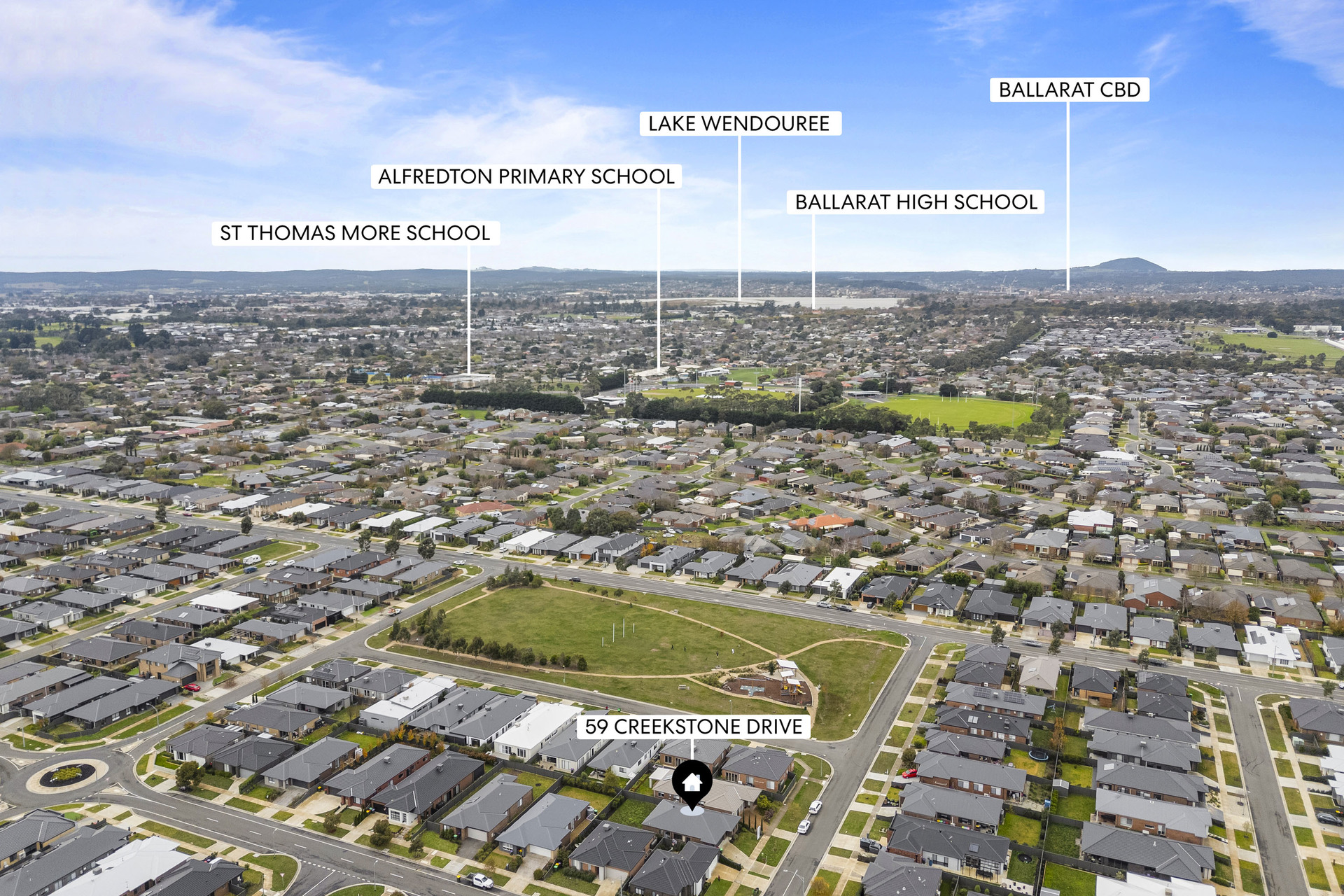 3-bedroom house at 59 CREEKSTONE DRIVE, Alfredton VIC 3350, Ballarat, Victoria