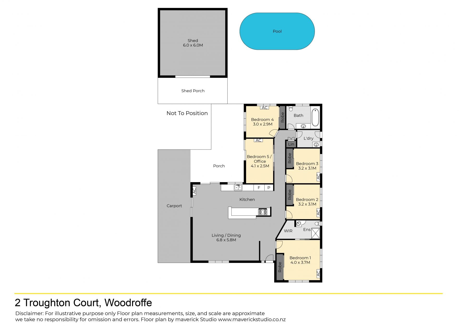 5-bedroom house at 2 Troughton Court, Woodroffe, NT 0830, Palmerston, Northern Territory