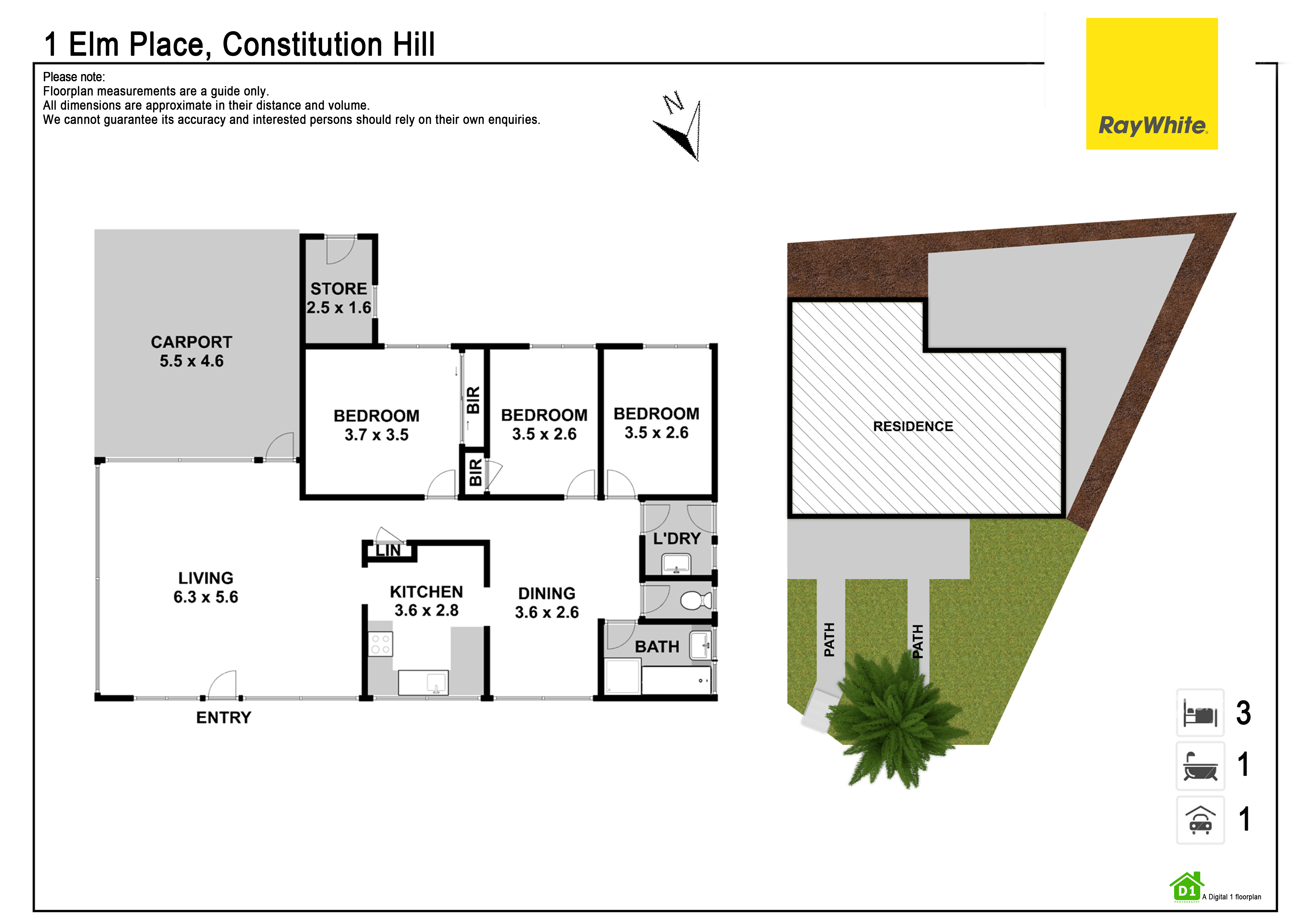3-bedroom house at 1 ELM PLACE, Constitution Hill NSW 2145, Parramatta, New South Wales