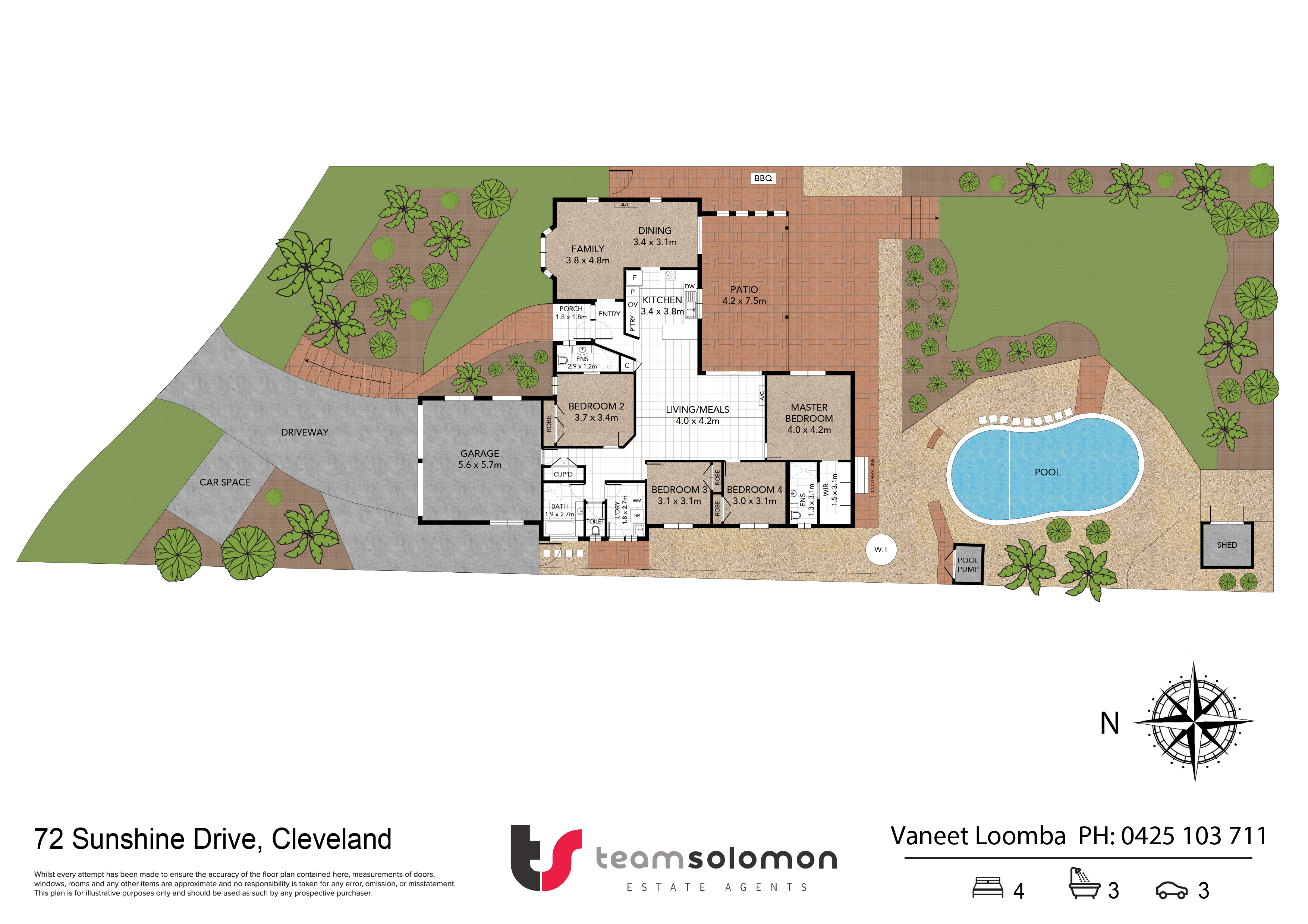 4-bedroom house at 72 Sunshine Drive, Cleveland, QLD 4163, Redland, Queensland