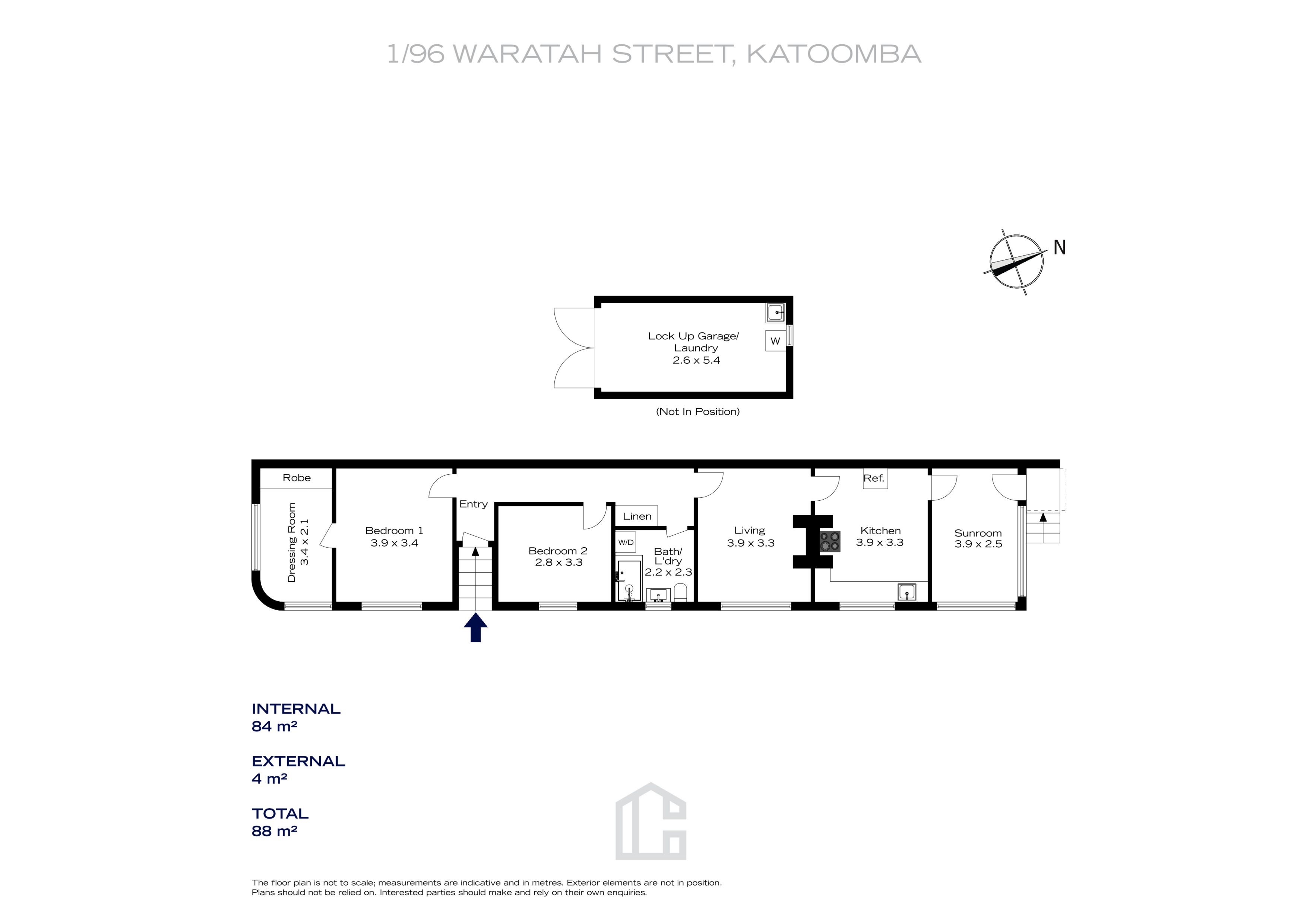 2-bedroom unit at 1/96 Waratah Street, Katoomba, NSW 2780, Blue Mountains, New South Wales