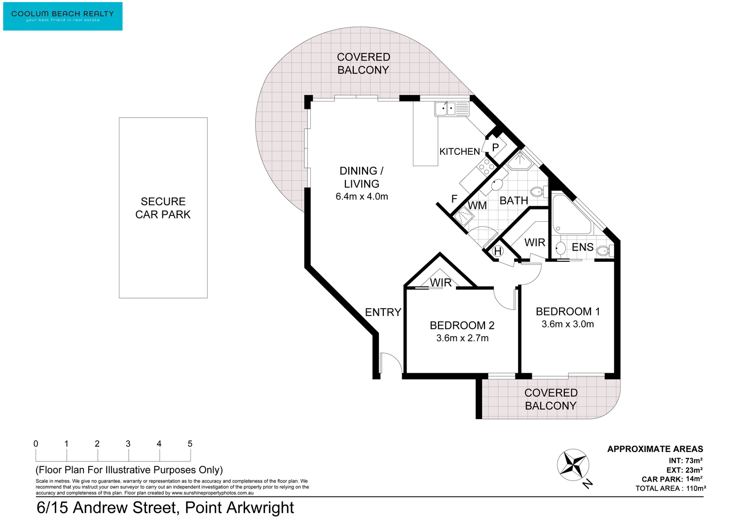 2-bedroom unit at 6 15 ANDREW STREET, POINT ARKWRIGHT QLD 4573, Sunshine Coast, Queensland