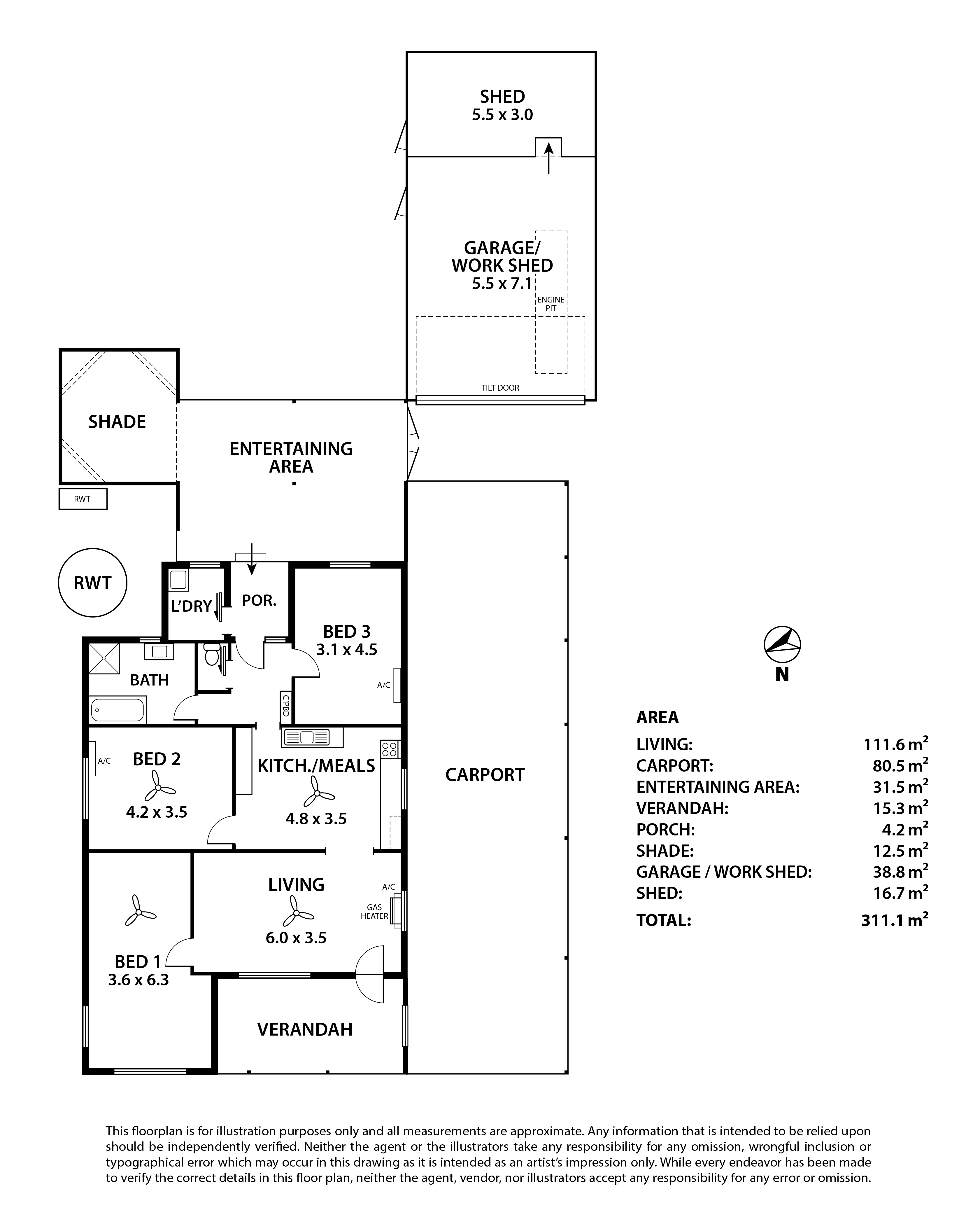 3-bedroom house at 12 Hamilton Street, Port Mannum, SA 5238, Mid Murray, South Australia