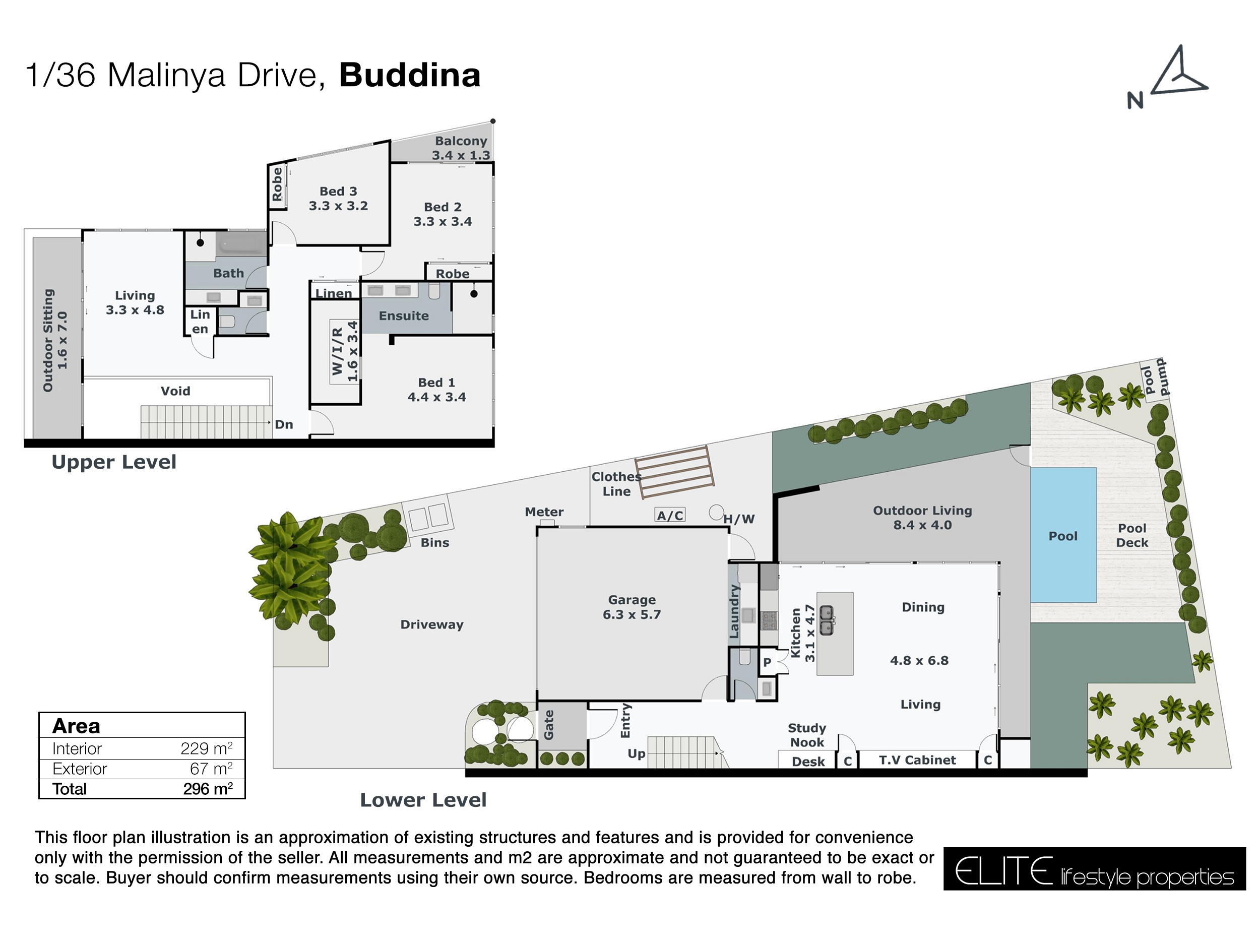 3-bedroom unit at 1/36 Malinya Drive, Buddina, QLD 4575, Sunshine Coast, Queensland