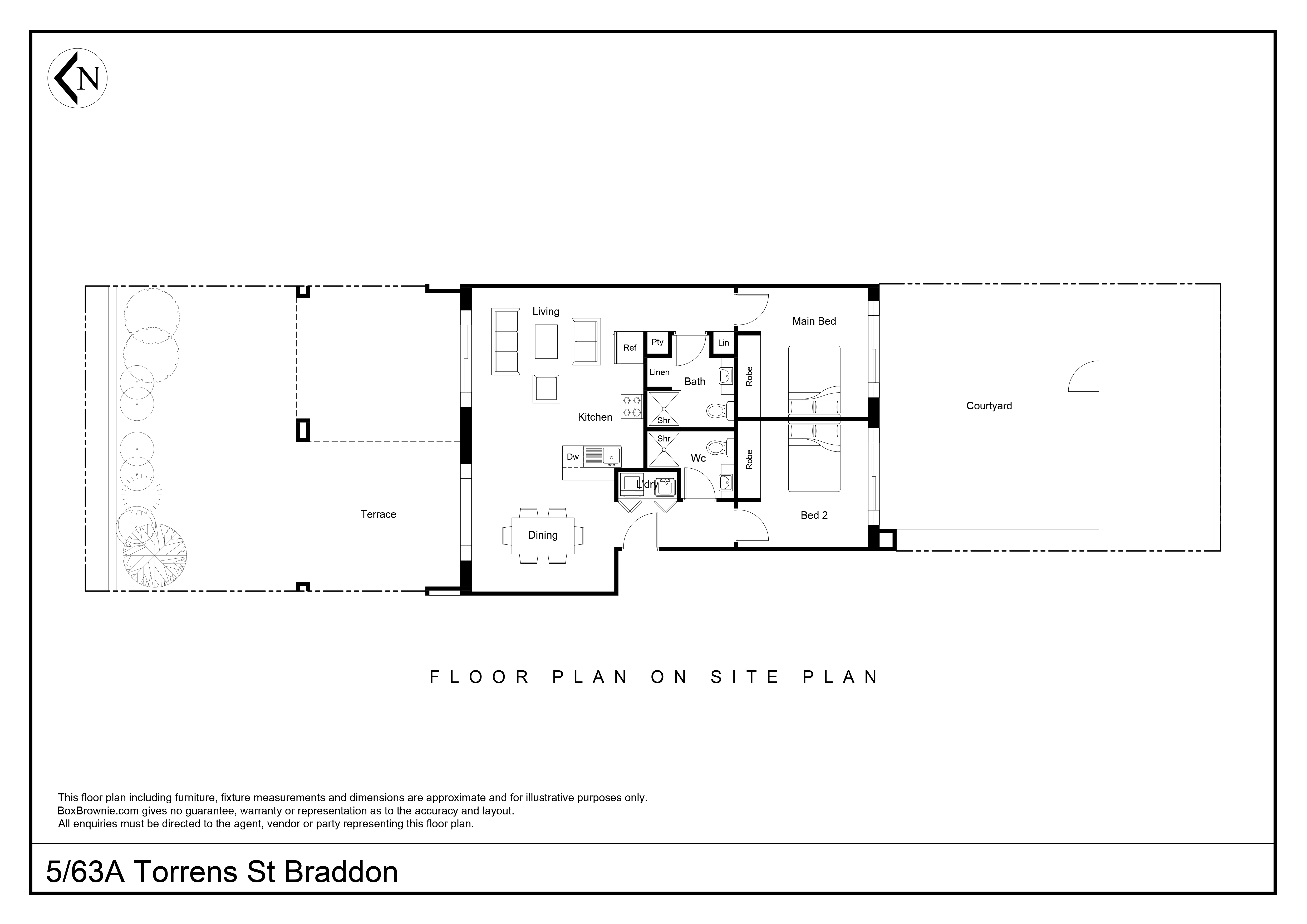 2-bedroom unit at 5/63A Torrens Street, Braddon, Act, 2612, Unincorporated Act, Australian Capital Territory
