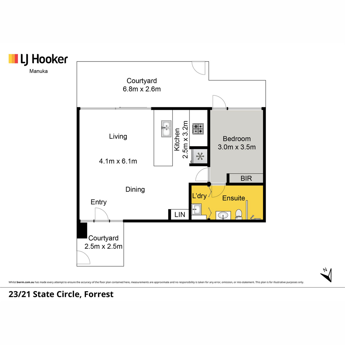 1-bedroom unit at UNIT 23 21 STATE CIRCLE, Forrest ACT 2603, Unincorporated Act, Australian Capital Territory
