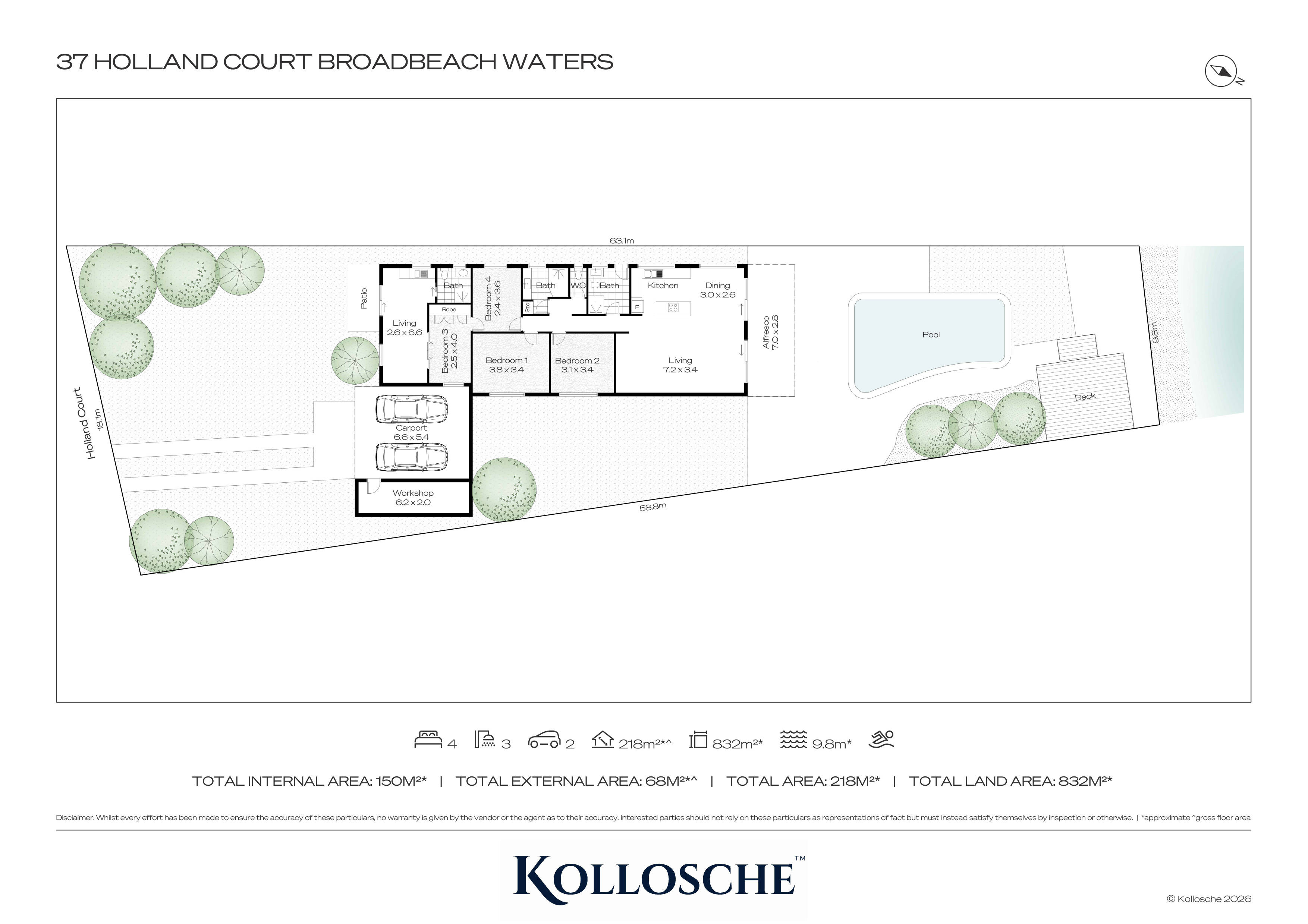 4-bedroom house at 37 Holland Court, Broadbeach Waters, QLD 4218, Gold Coast, Queensland