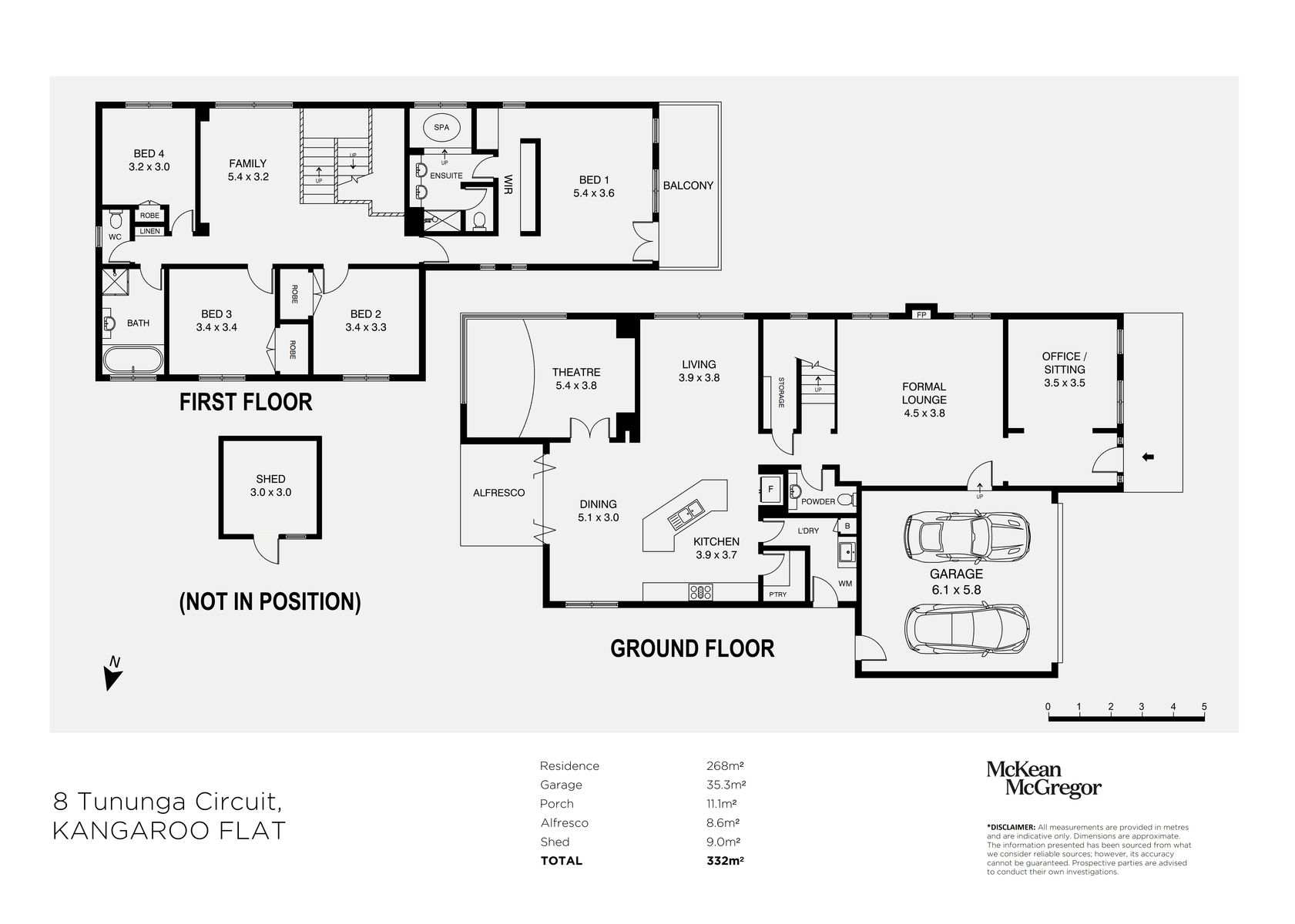 4-bedroom house at 8 TUNUNGA CIRCUIT, Kangaroo Flat VIC 3555, Greater Bendigo, Victoria