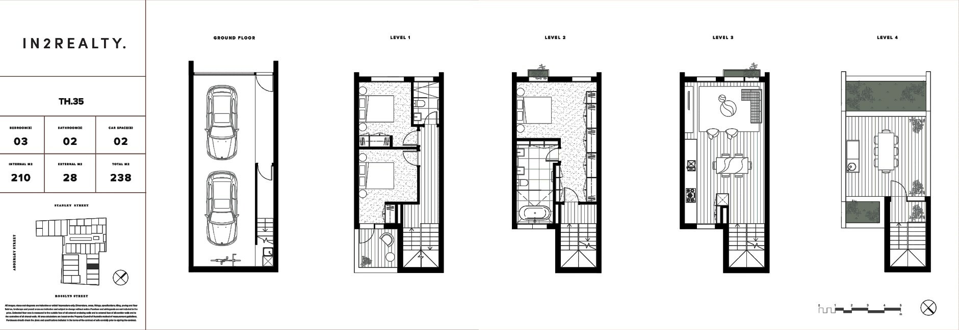 3-bedroom unit at 35/210 Rosslyn St, West Melbourne, Vic, 3003, Melbourne, Victoria