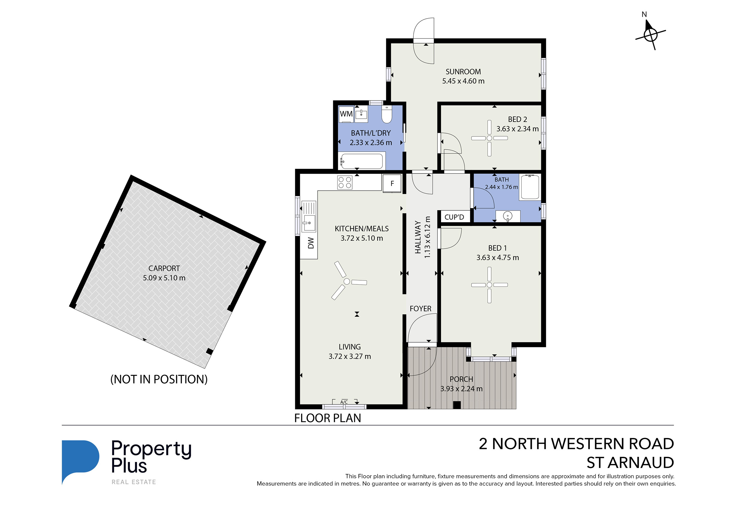 2-bedroom house at 2 North Western Road, St Arnaud, VIC 3478, Northern Grampians, Victoria