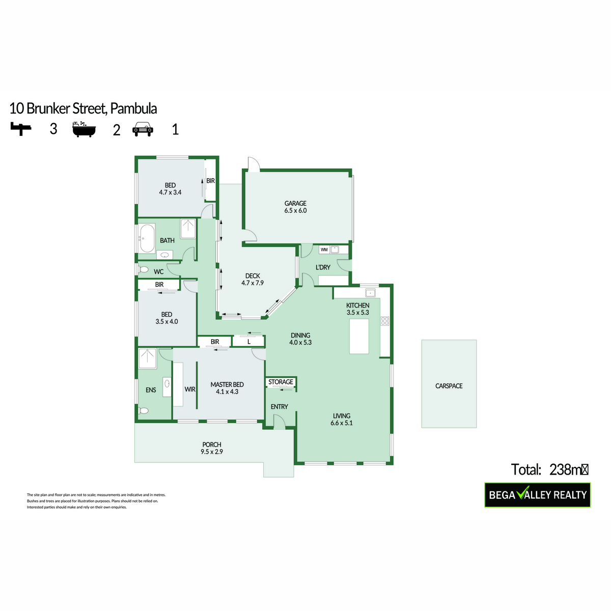 3-bedroom house at 10A Brunker Street, Pambula, Nsw, 2549, Bega Valley, New South Wales