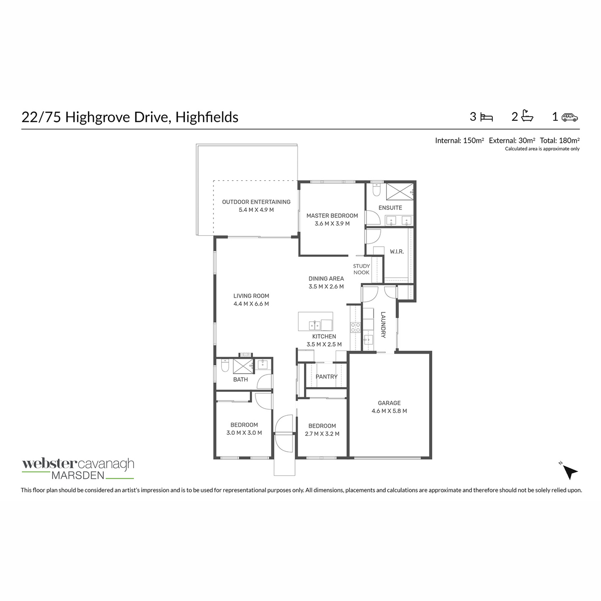 3-bedroom unit at 22/75 Highgrove Drive, Highfields, QLD 4352, Toowoomba, Queensland