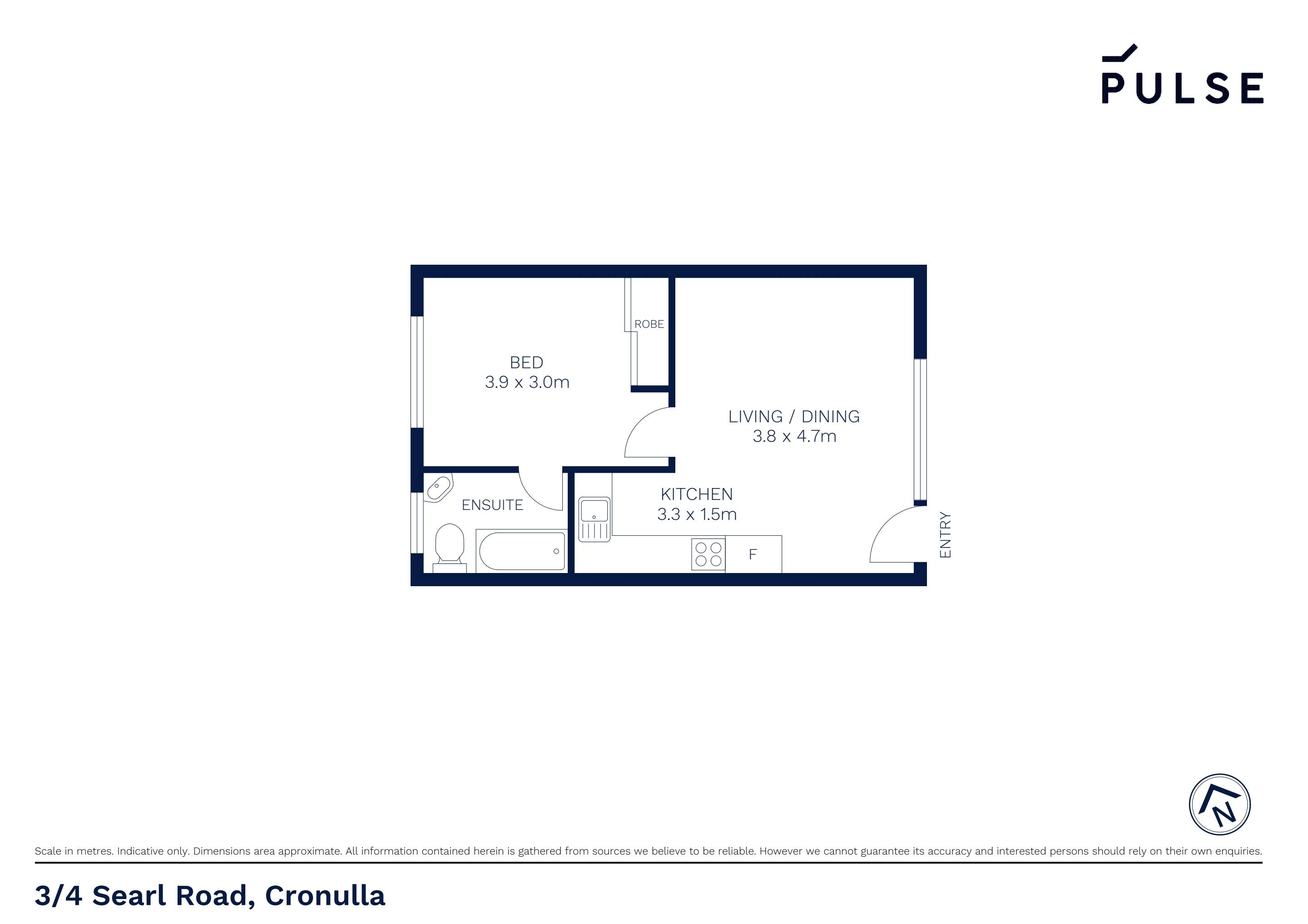 1-bedroom unit at 3/4 Searl Road, Cronulla, NSW 2230, , New South Wales