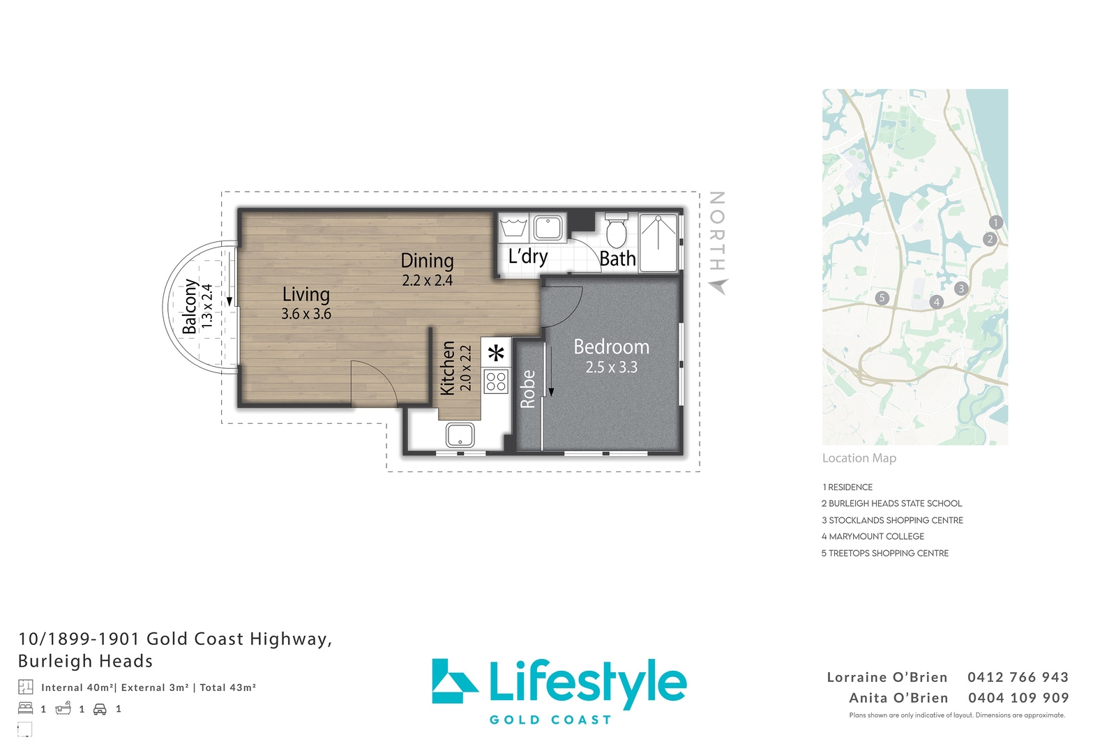 1-bedroom unit at 10/1899-1901 Gold Coast Highway, Burleigh Heads, QLD 4220, Gold Coast, Queensland