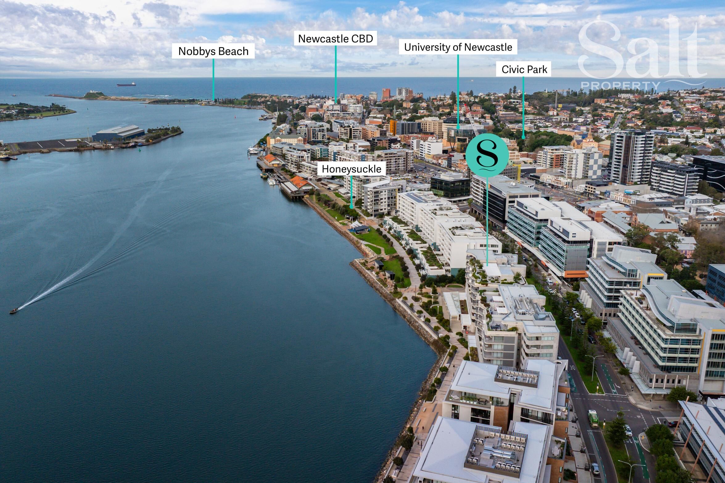 1-bedroom unit at 408/31 Honeysuckle Drive, Newcastle, NSW 2300, Newcastle, New South Wales