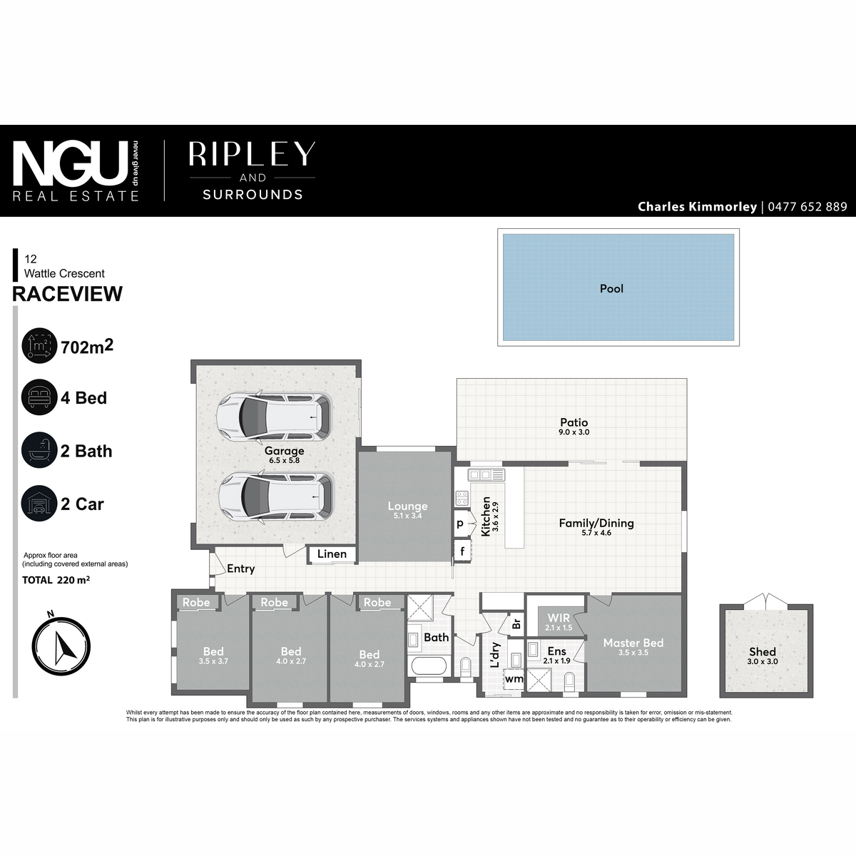 4-bedroom house at 12 WATTLE CRESCENT, Raceview QLD 4305, Ipswich, Queensland