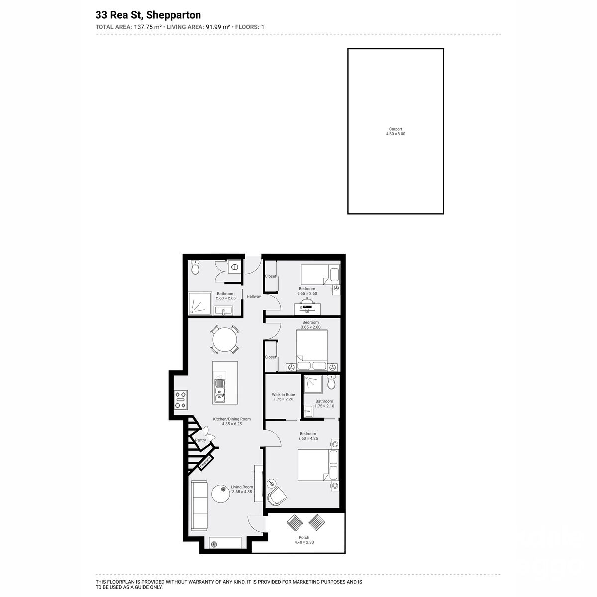 3-bedroom house at 33 Rea Street, Shepparton, VIC 3630, Greater Shepparton, Victoria