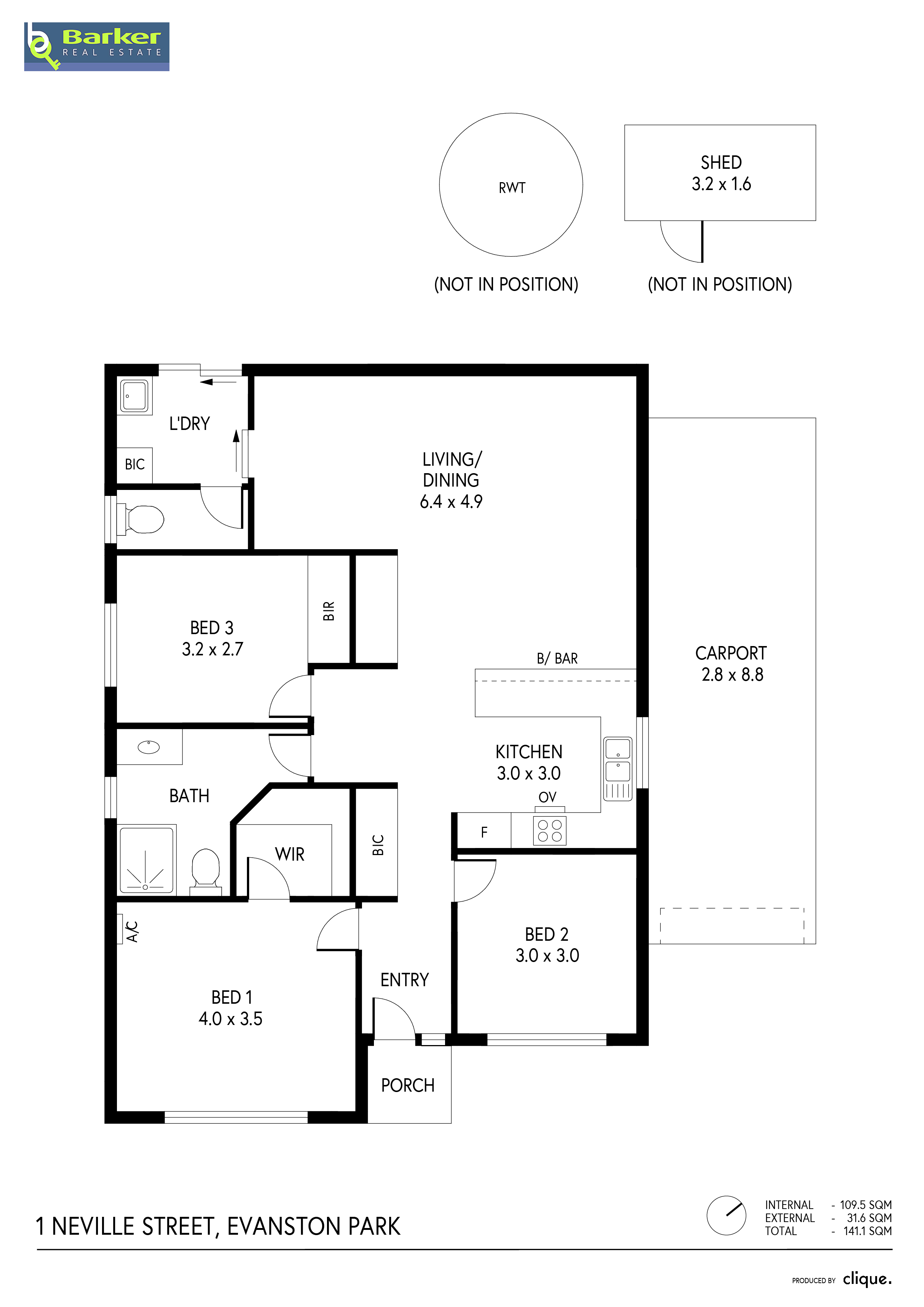 3-bedroom house at 1 Neville Street, Evanston Park, SA 5116, Gawler, South Australia