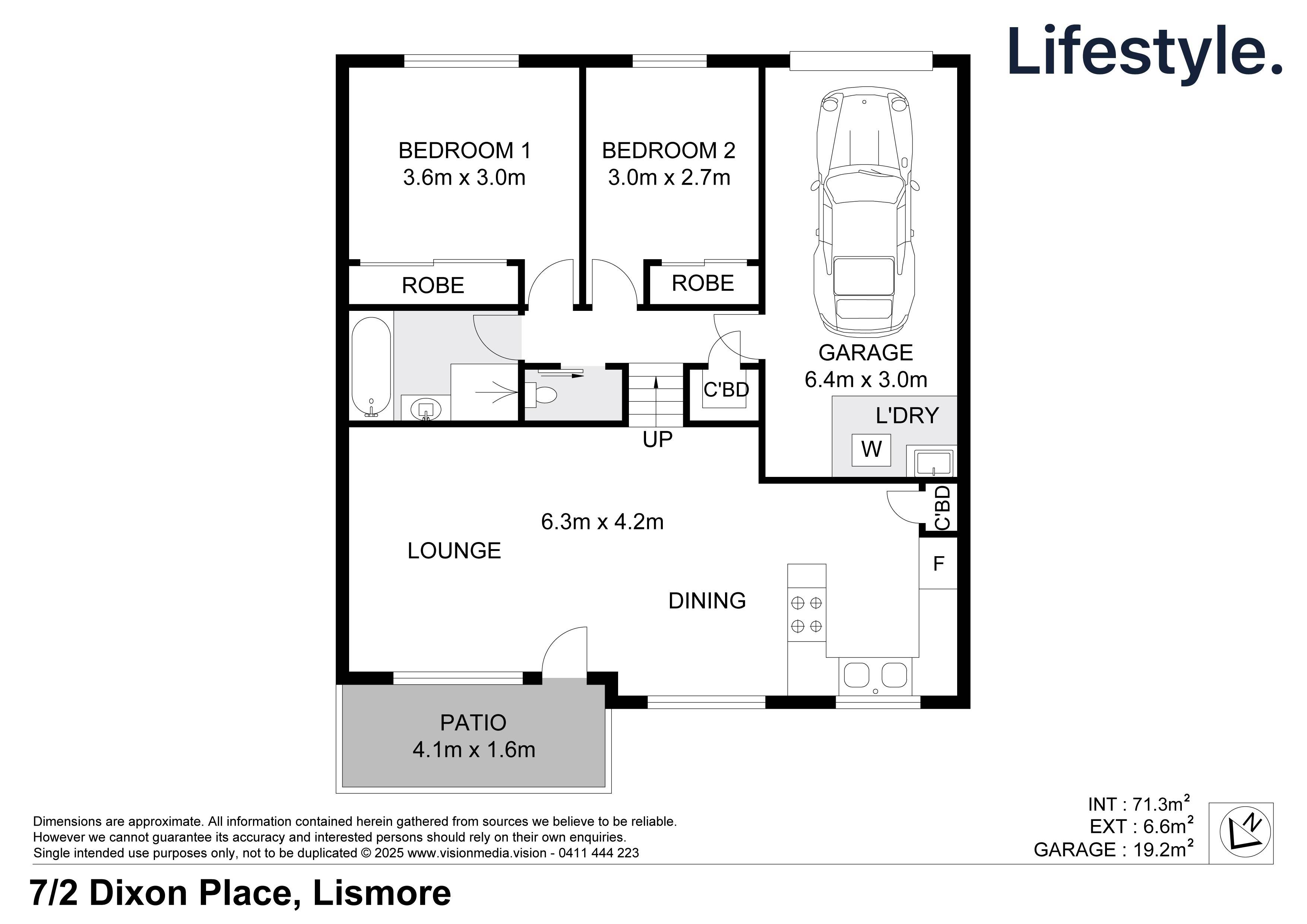 2-bedroom unit at 7/2 Dixon Place, Lismore, NSW 2480, Lismore, New South Wales