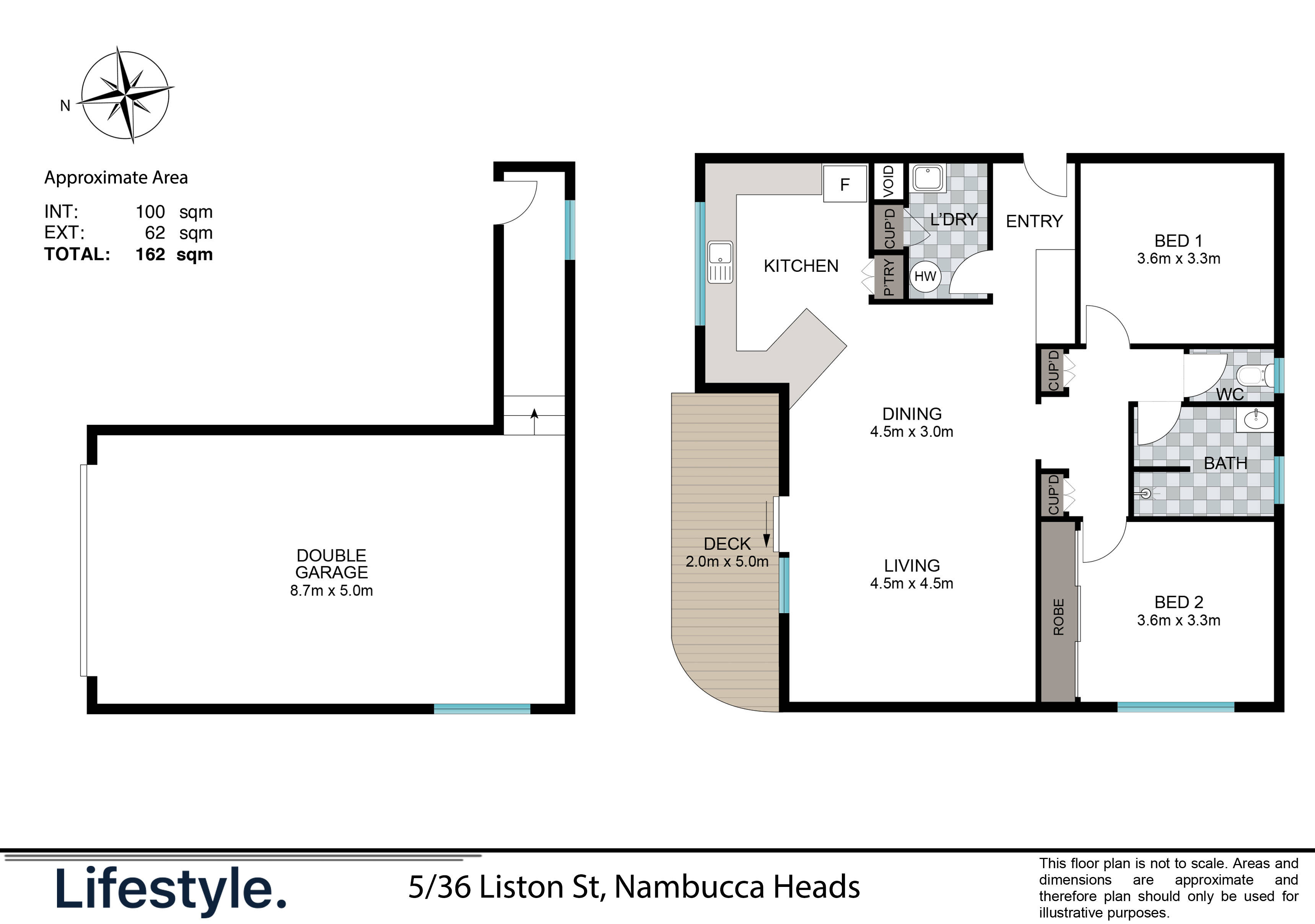 2-bedroom unit at 5/36 Liston Street, Nambucca Heads, NSW 2448, Nambucca Valley, New South Wales
