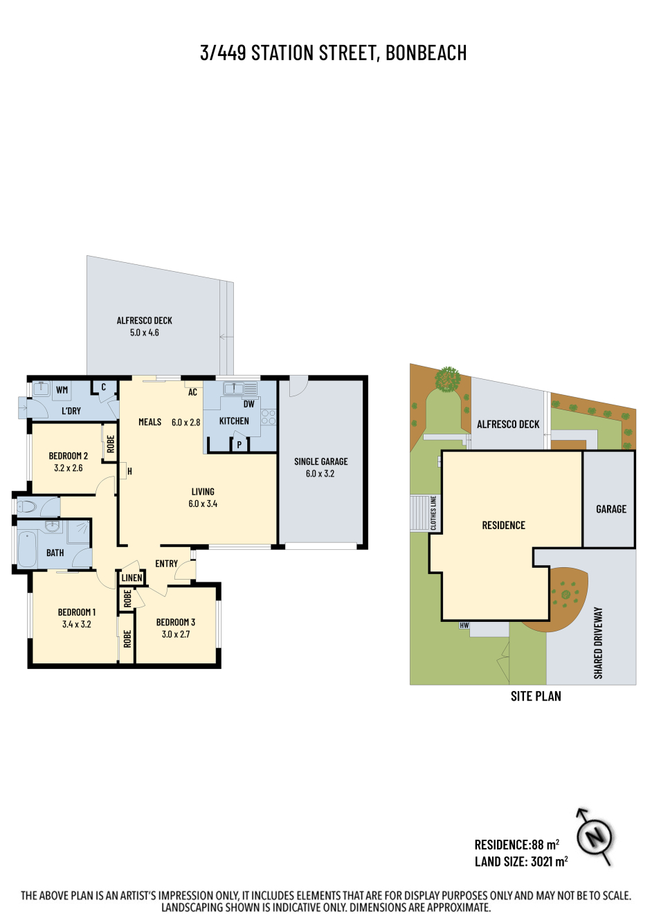 3-bedroom unit at 3/449 Station Street, Bonbeach, VIC 3196, Kingston (Vic.), Victoria