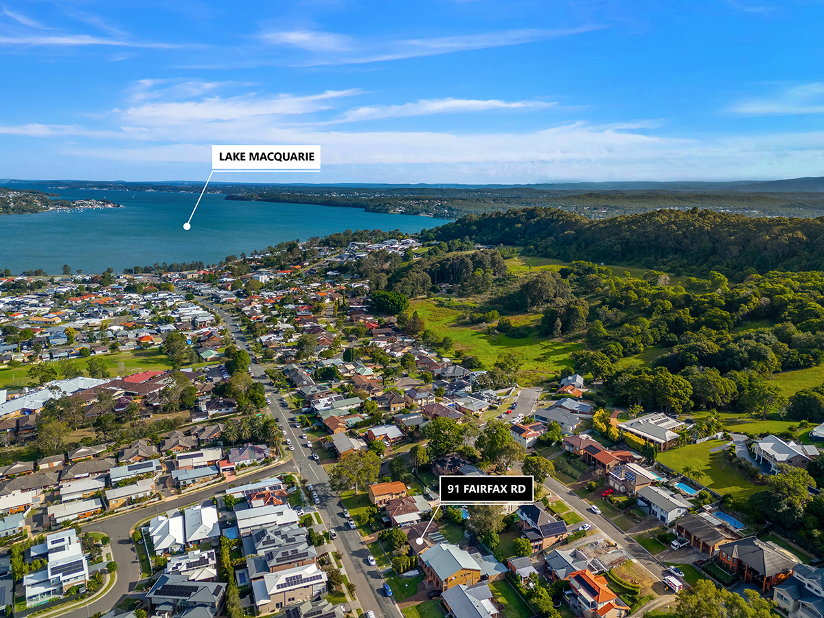3-bedroom house at 91 Fairfax Road, Warners Bay, NSW 2282, Lake Macquarie, New South Wales