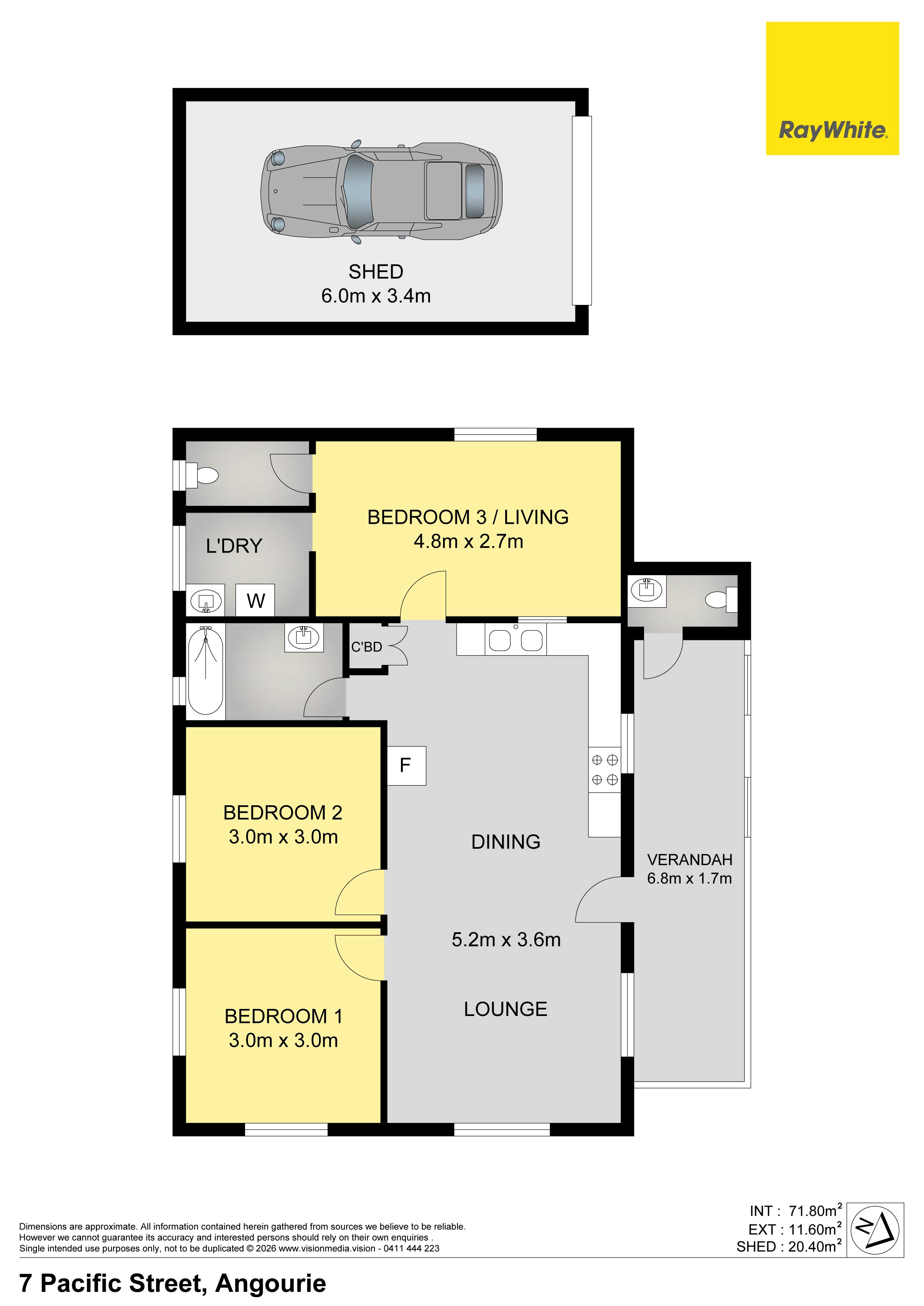2-bedroom house at 7 Pacific Street, Angourie, NSW 2464, Clarence Valley, New South Wales