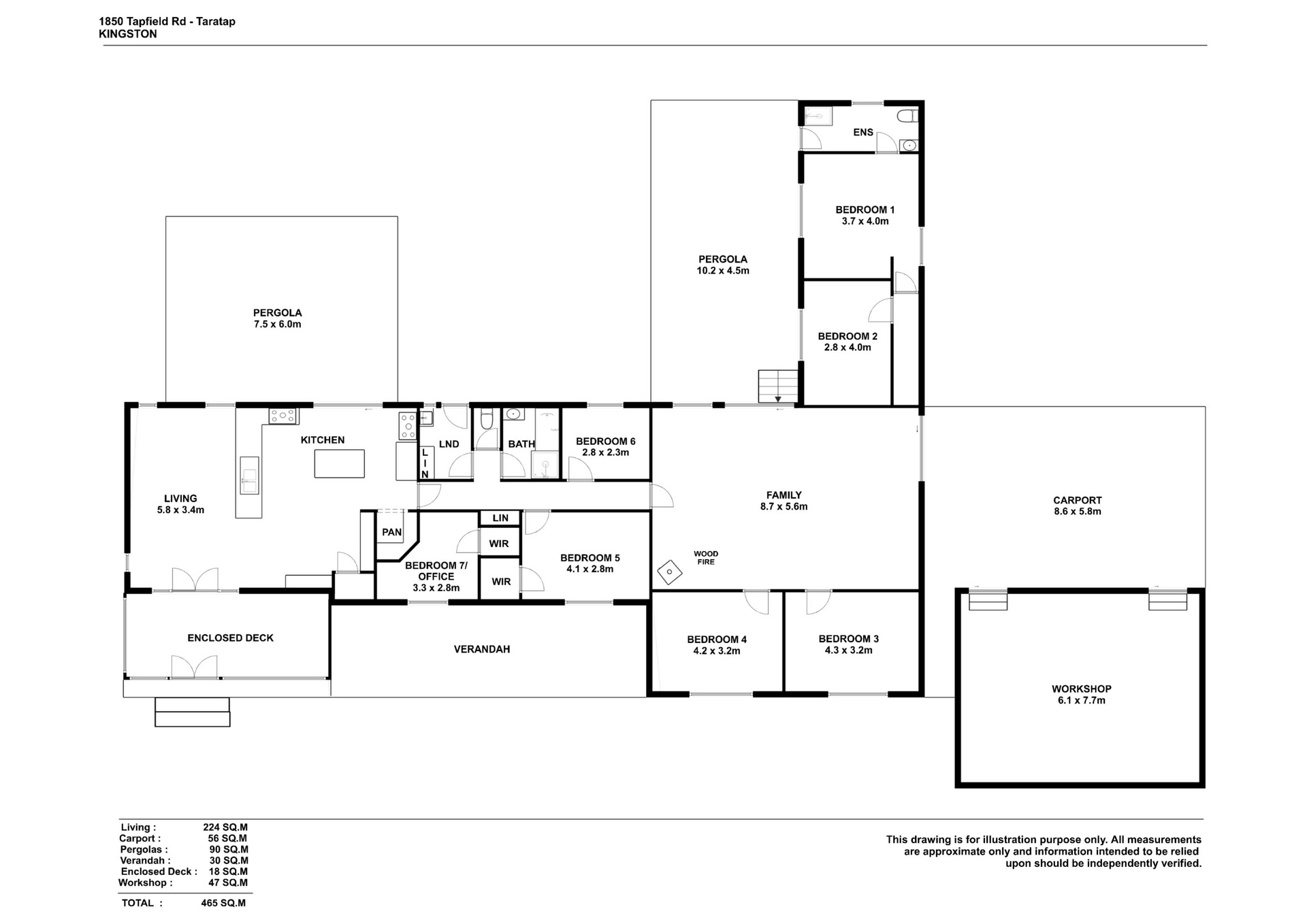6-bedroom house at 1850 TAPFIELD ROAD, Taratap SA 5275, , South Australia