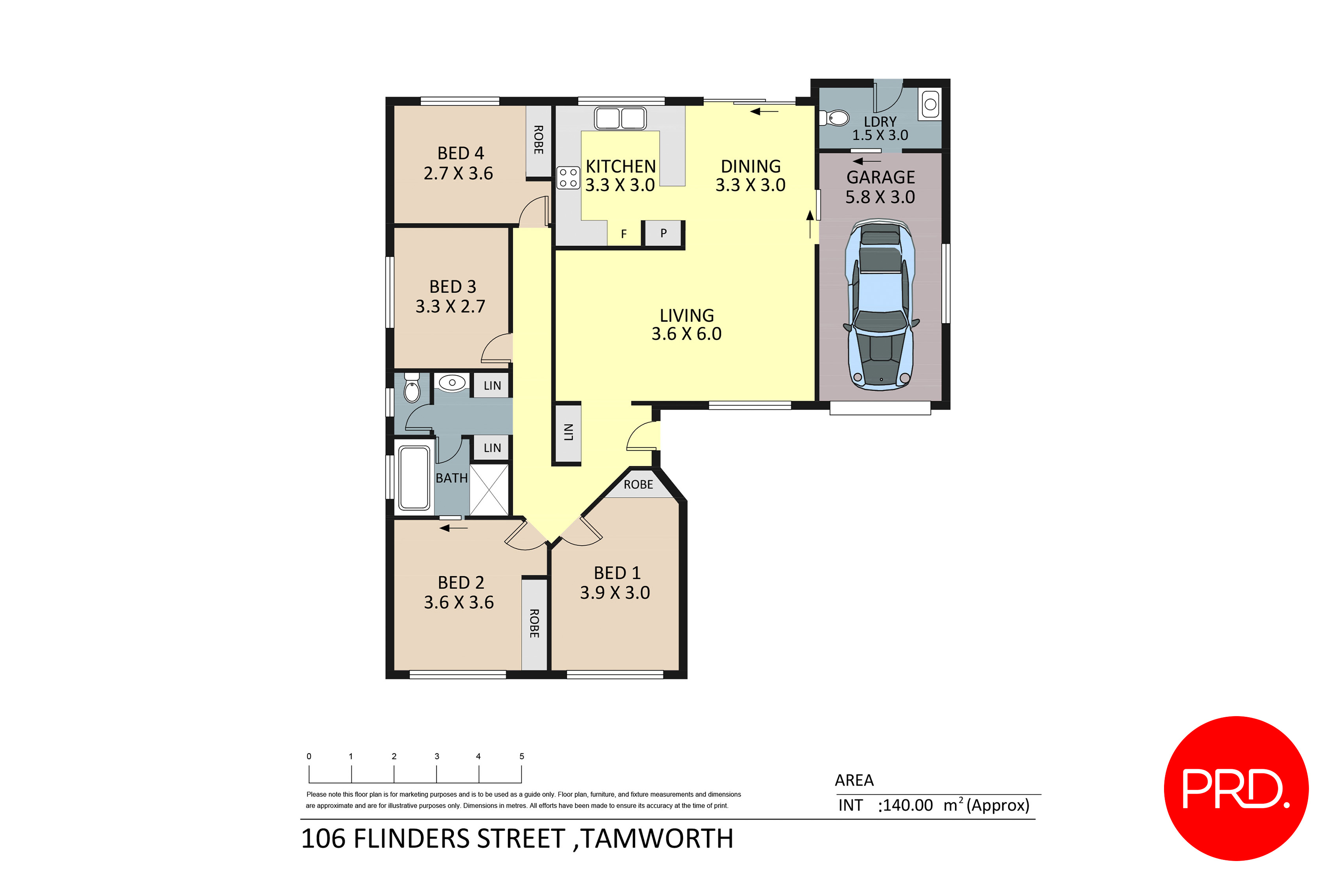 4-bedroom house at 106 Flinders Street, Tamworth, Nsw, 2340, Tamworth, New South Wales