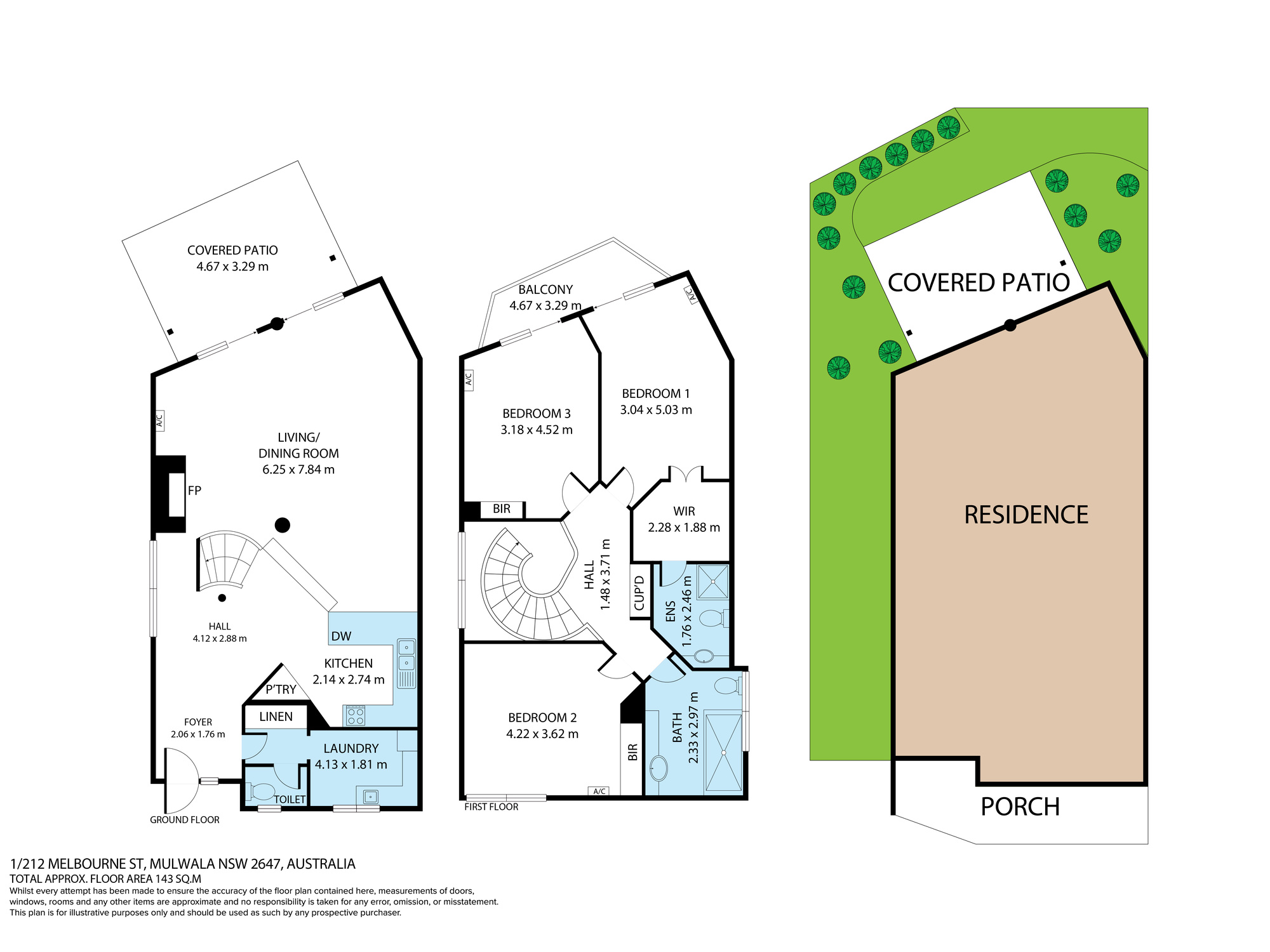 3-bedroom unit at 1/212 Melbourne Street, Mulwala, NSW 2647, Federation, New South Wales