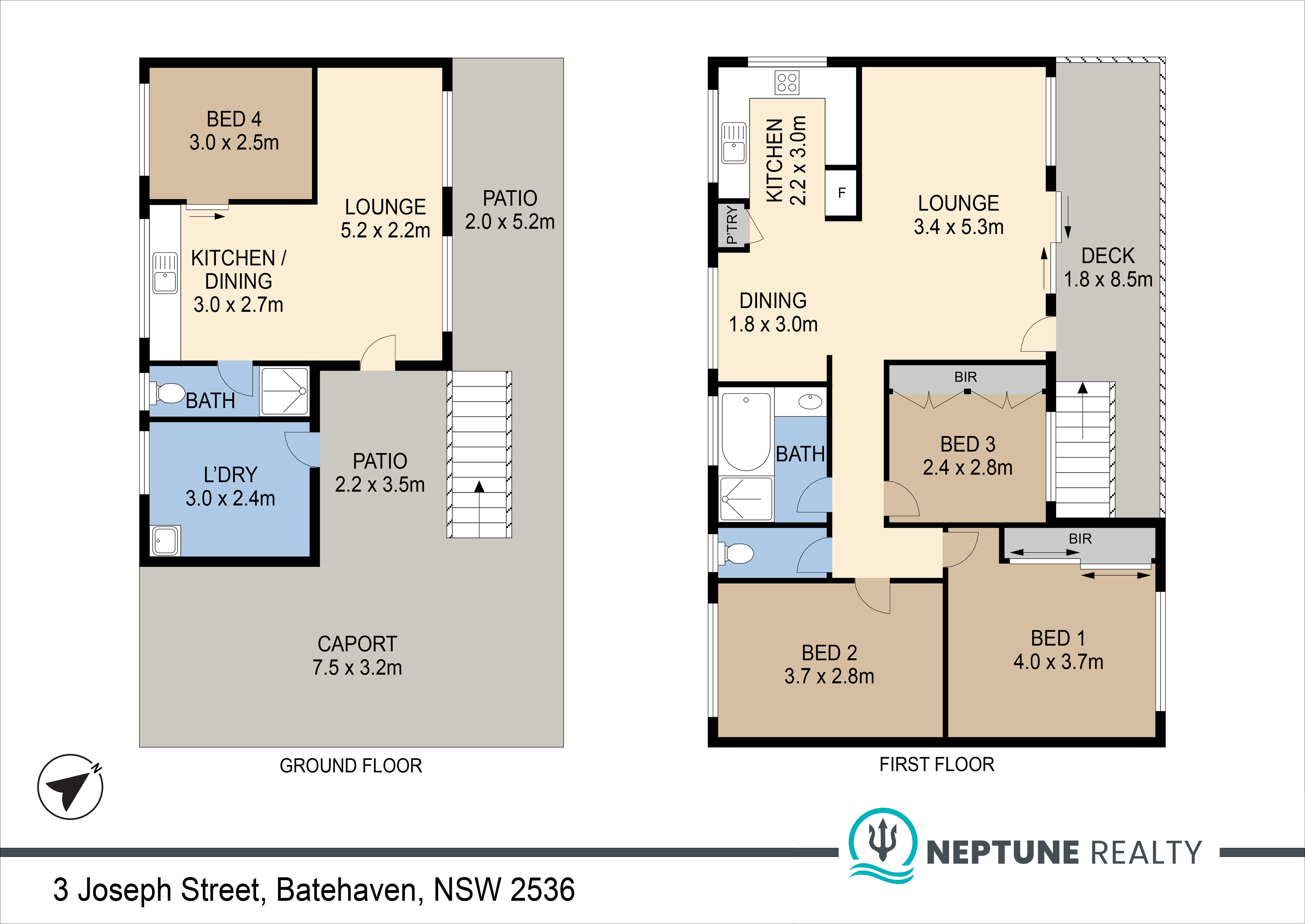 4-bedroom house at 3 JOSEPH STREET, Batehaven NSW 2536, Eurobodalla, New South Wales