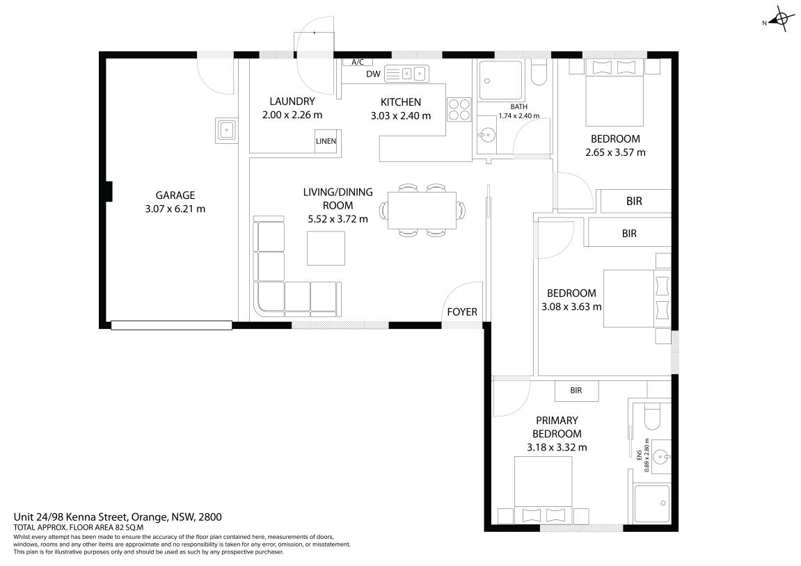 3-bedroom unit at 24/98 Kenna Street, Orange, NSW 2800, Orange, New South Wales