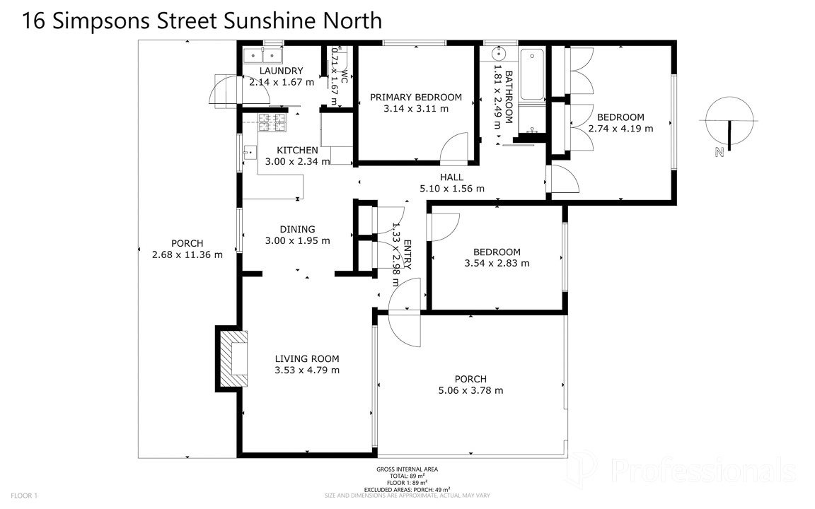3-bedroom house at 16 Simpson Street, Sunshine North, VIC 3020, Brimbank, Victoria