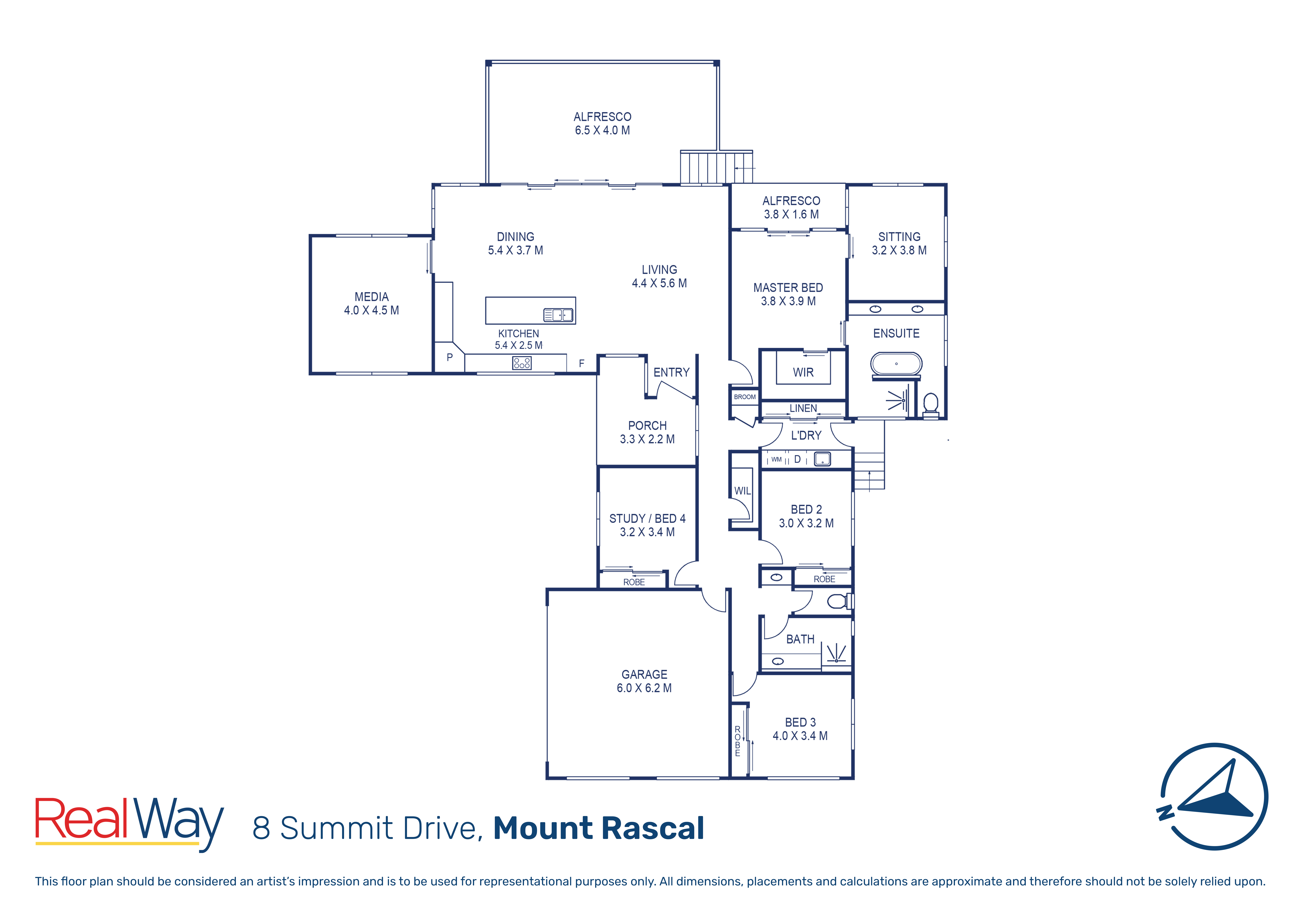 4-bedroom house at 8 SUMMIT DRIVE, Mount Rascal QLD 4350, Toowoomba, Queensland