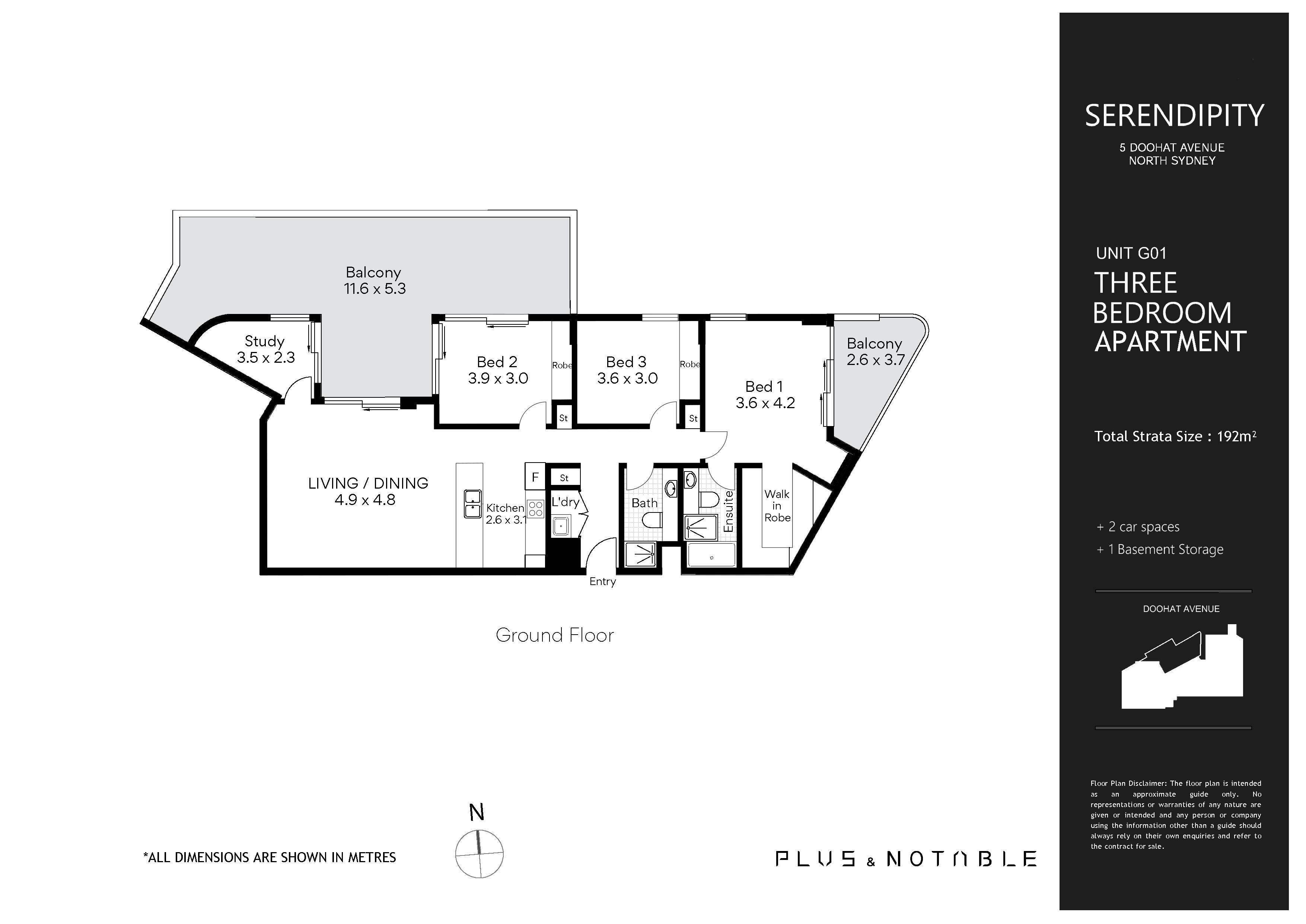 3-bedroom unit at G01/5-7 Doohat Avenue, North Sydney, Nsw, 2060, North Sydney, New South Wales