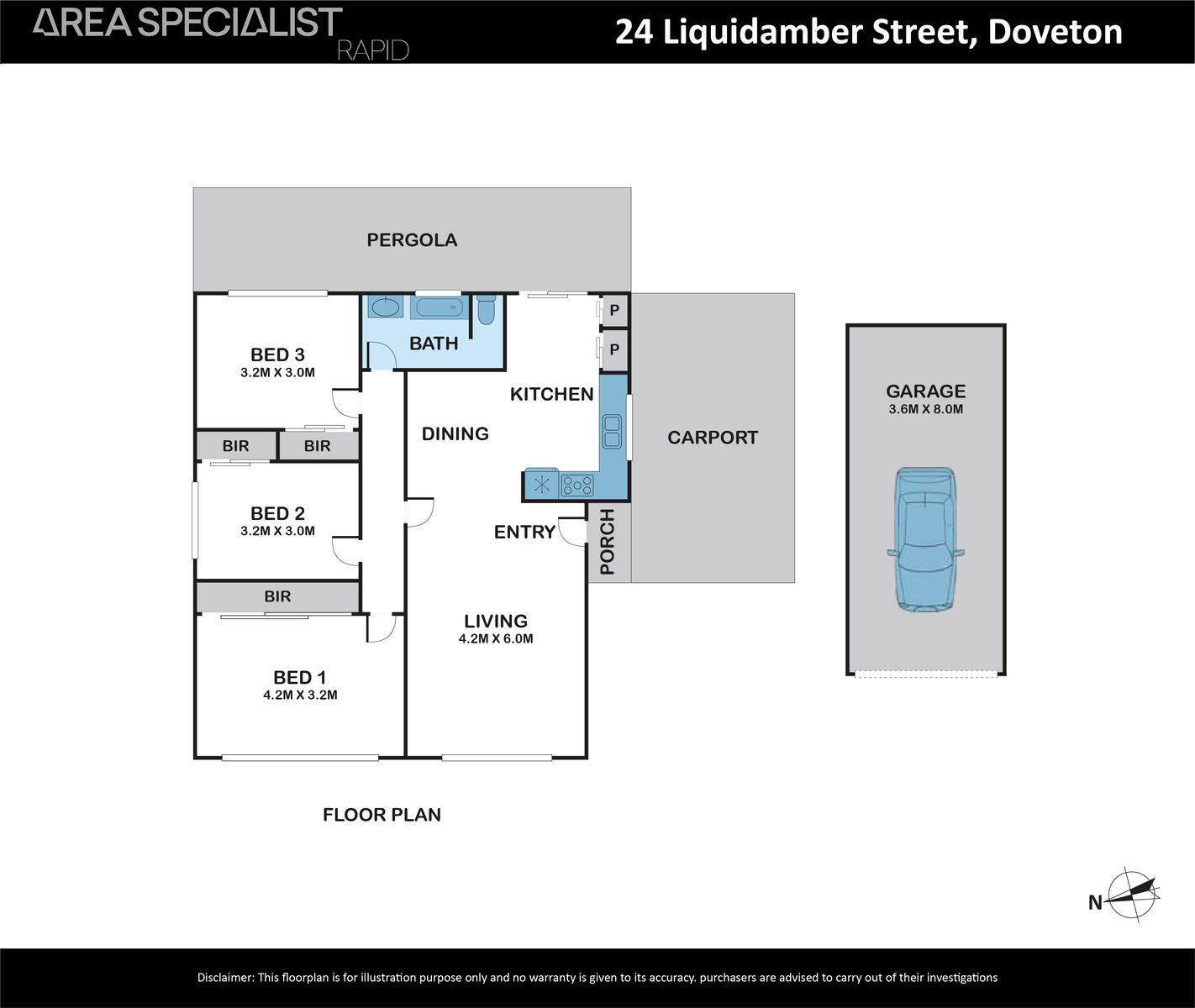 3-bedroom house at 24 LIQUIDAMBER STREET, Doveton VIC 3177, Casey, Victoria