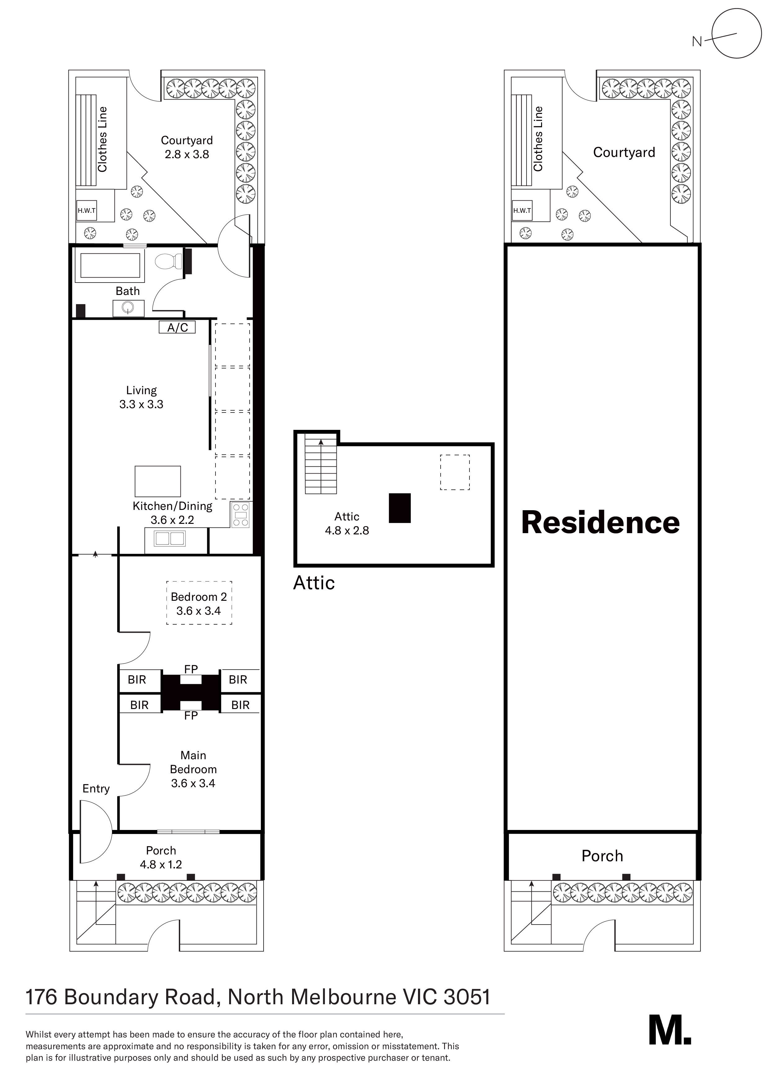 2-bedroom house at 176 BOUNDARY ROAD, North Melbourne VIC 3051, Melbourne, Victoria