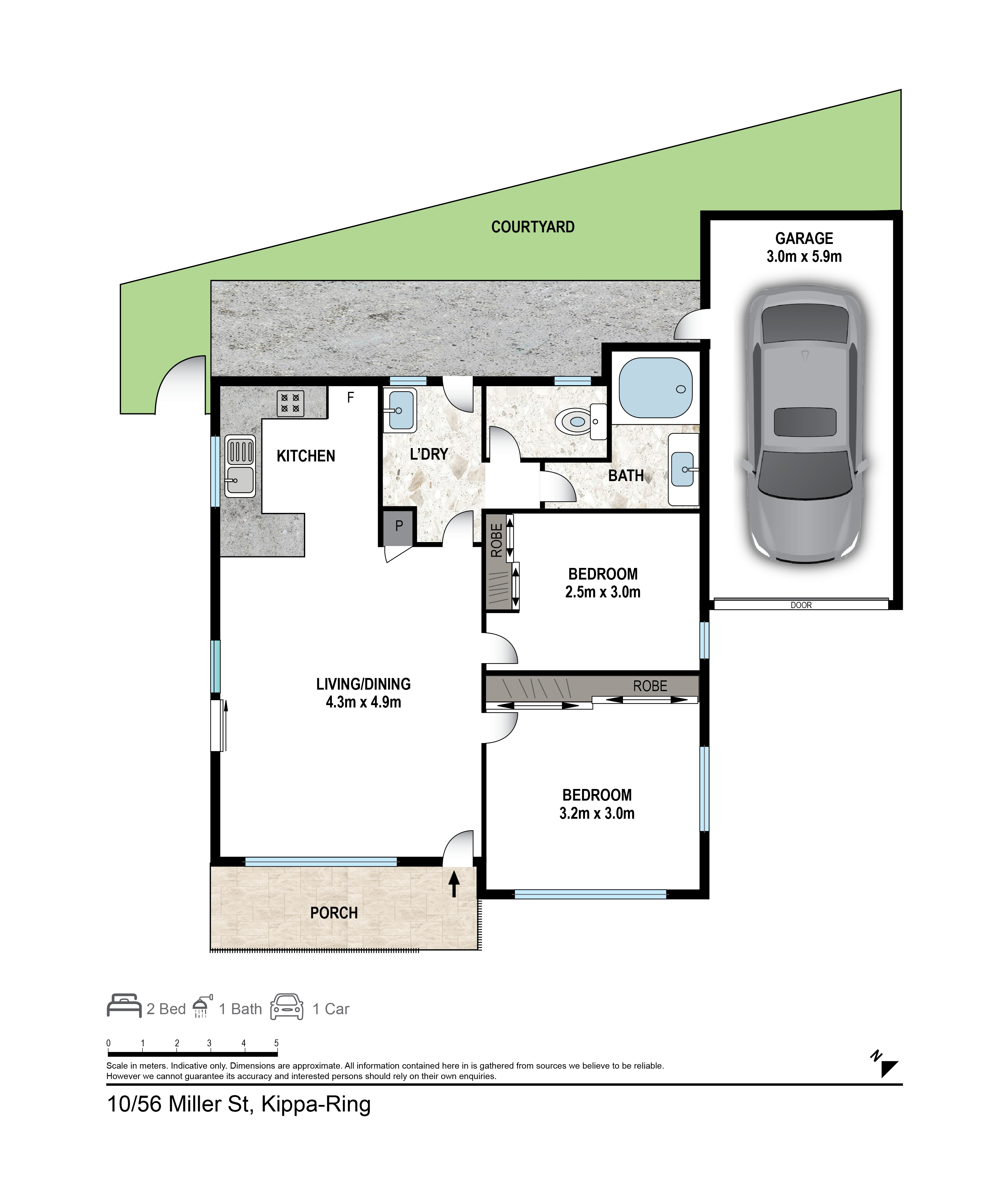 2-bedroom unit at 10/56 Miller Street, Kippa-Ring, QLD 4021, Moreton Bay, Queensland