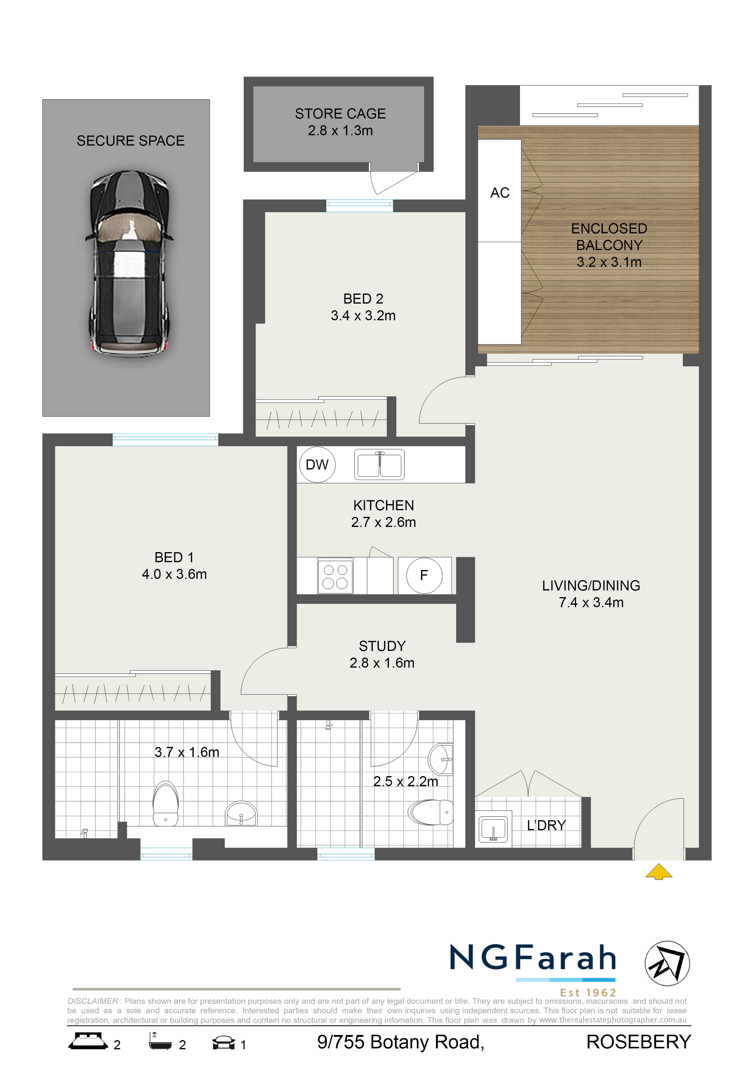 2-bedroom unit at 9/755-759 Botany Road, Rosebery, NSW 2018, Sydney, New South Wales