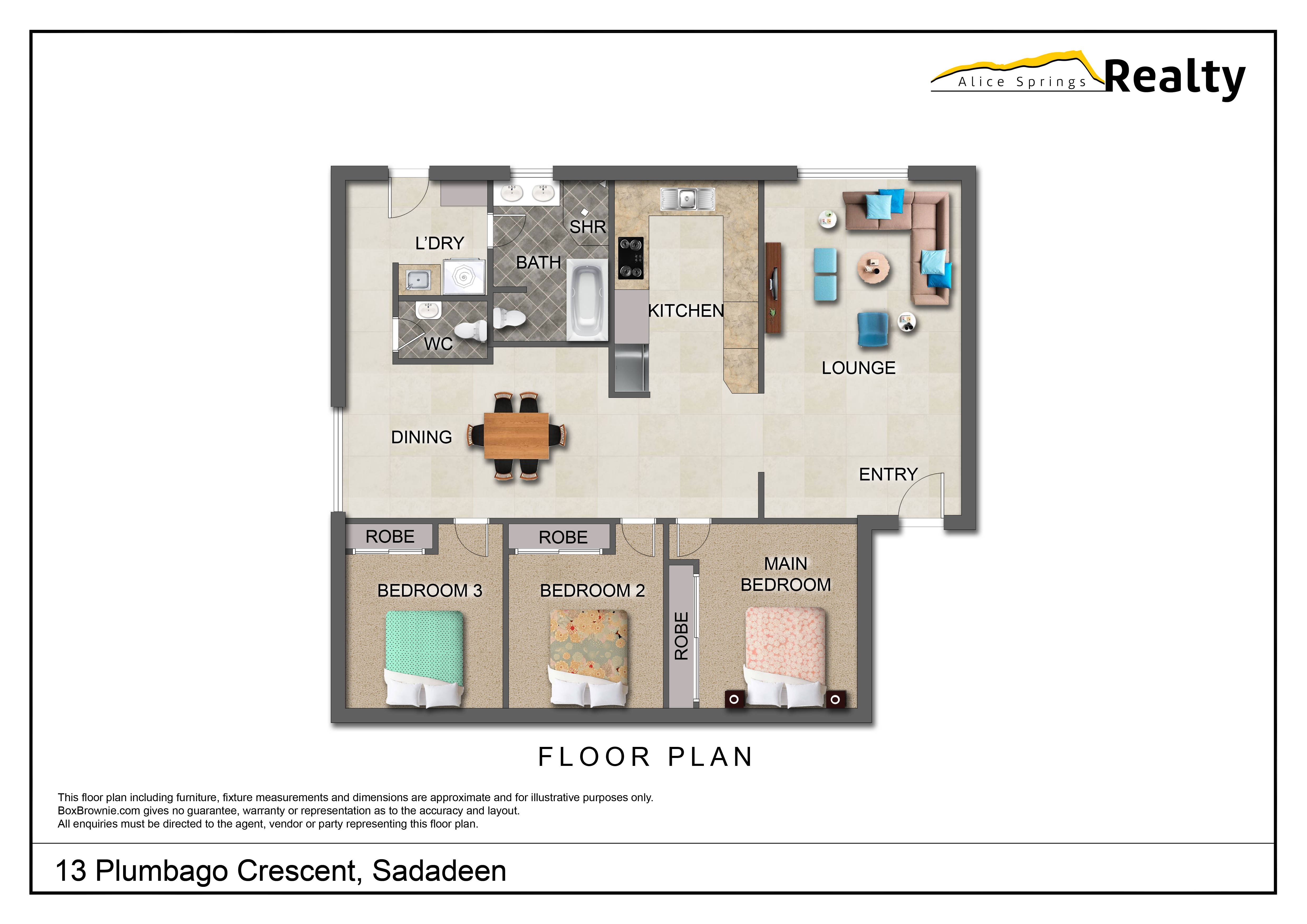 3-bedroom house at 13 Plumbago Crescent, Sadadeen, NT 0870, Alice Springs, Northern Territory