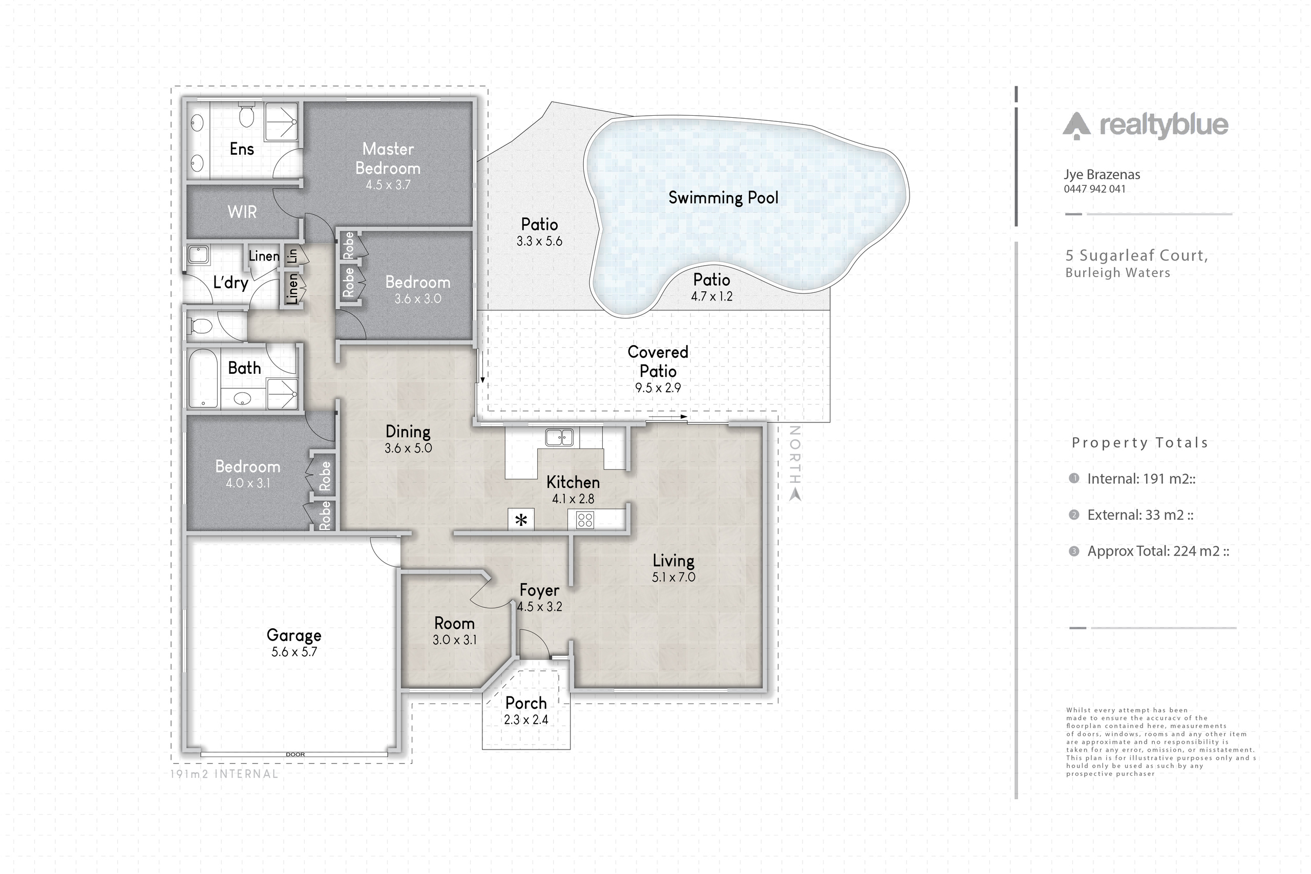 4-bedroom house at 5 Sugarleaf Court, Burleigh Waters, QLD 4220, Gold Coast, Queensland