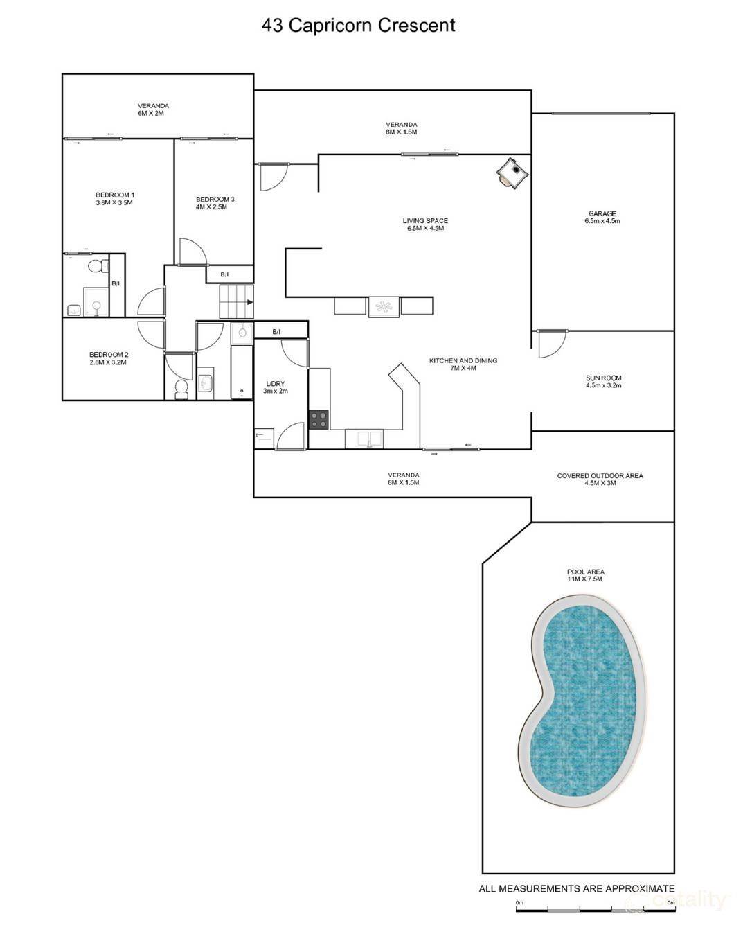 3-bedroom house at 43 CAPRICORN CRESCENT, Junction Hill NSW 2460, Clarence Valley, New South Wales